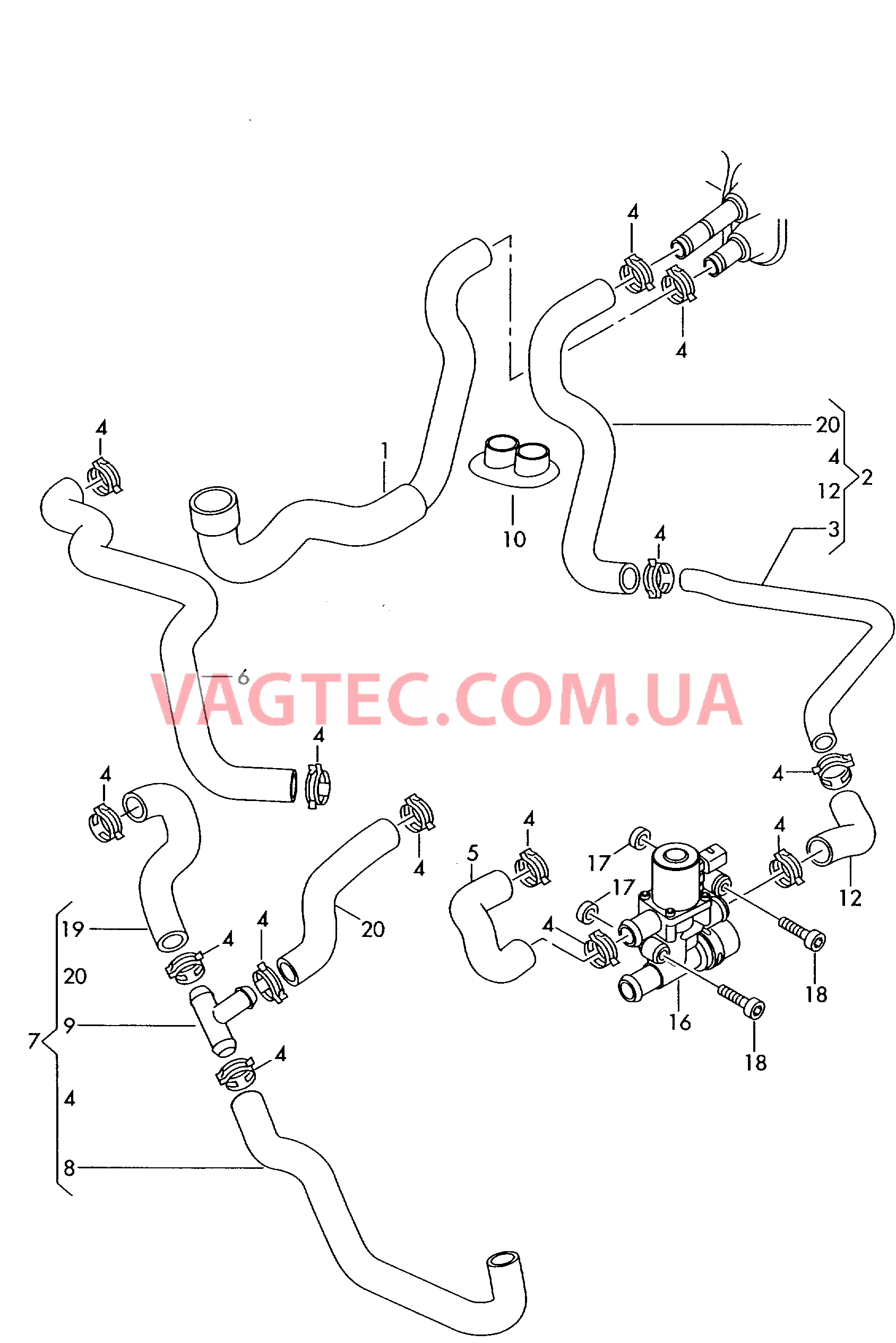 Автономный отопитель  для AUDI A4 2001-1