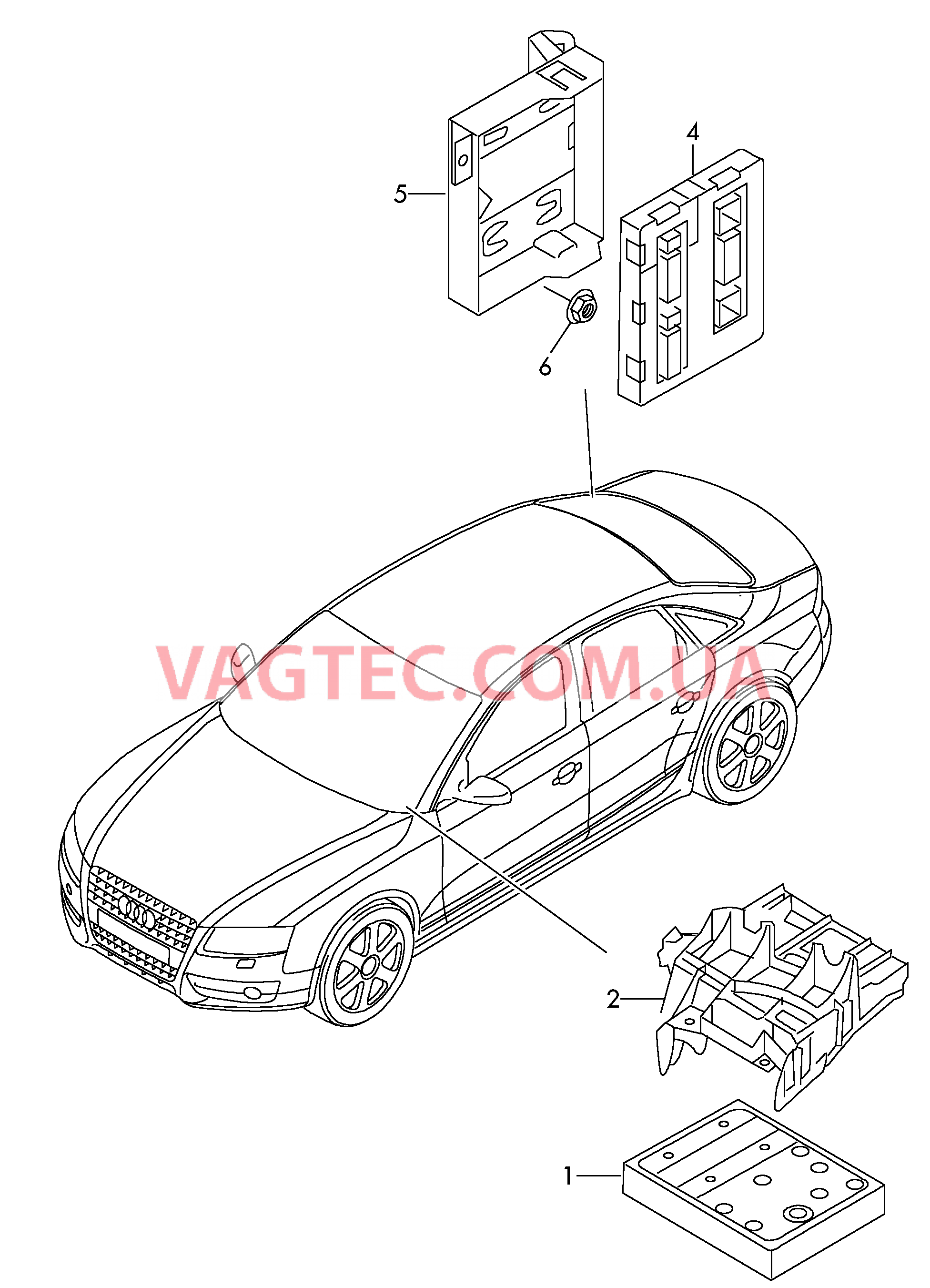 Блок управления бортовой сети Центральный блок управления систем комфорта  для AUDI A4Q 2013