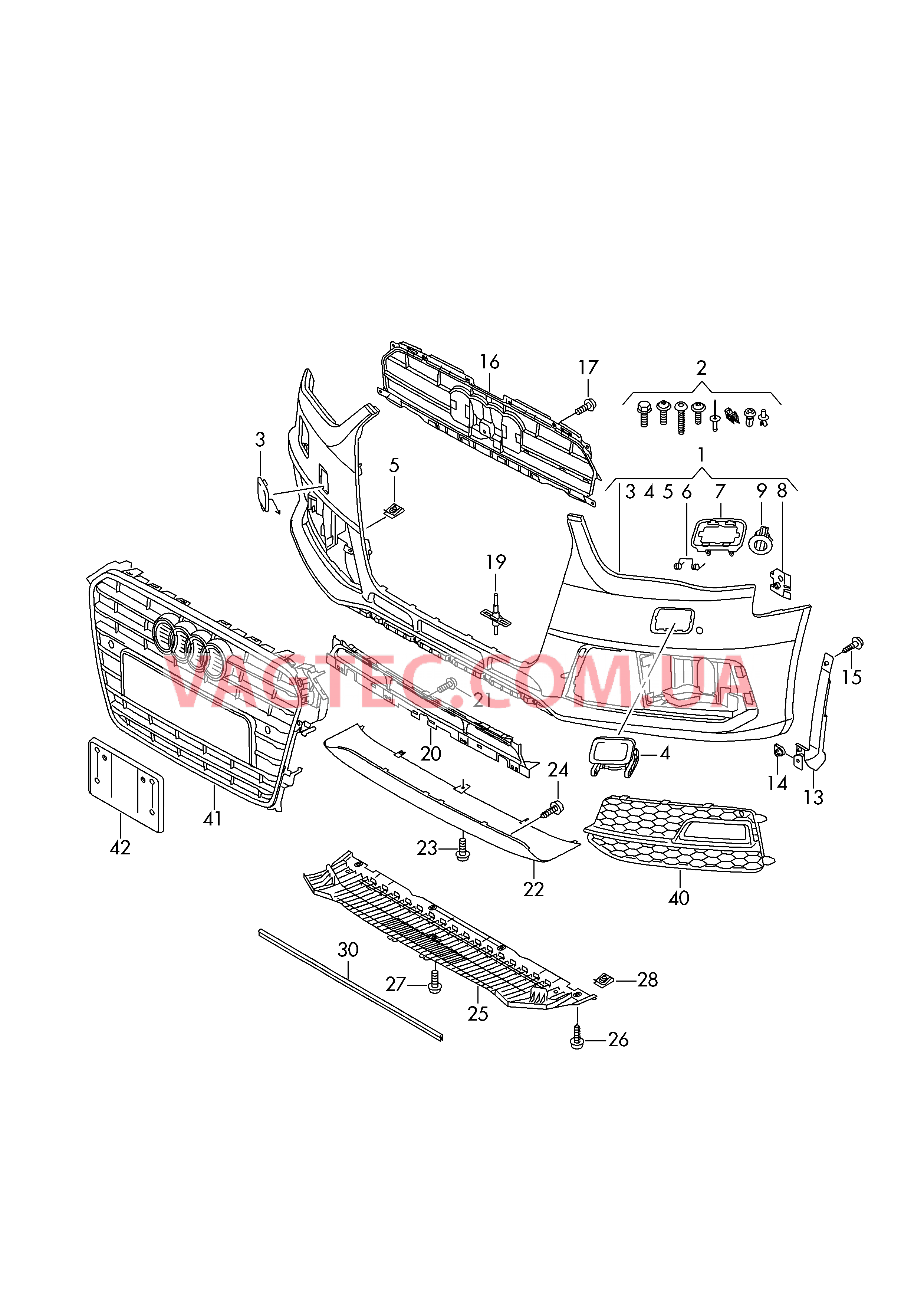 Бампер  для AUDI A4 2013