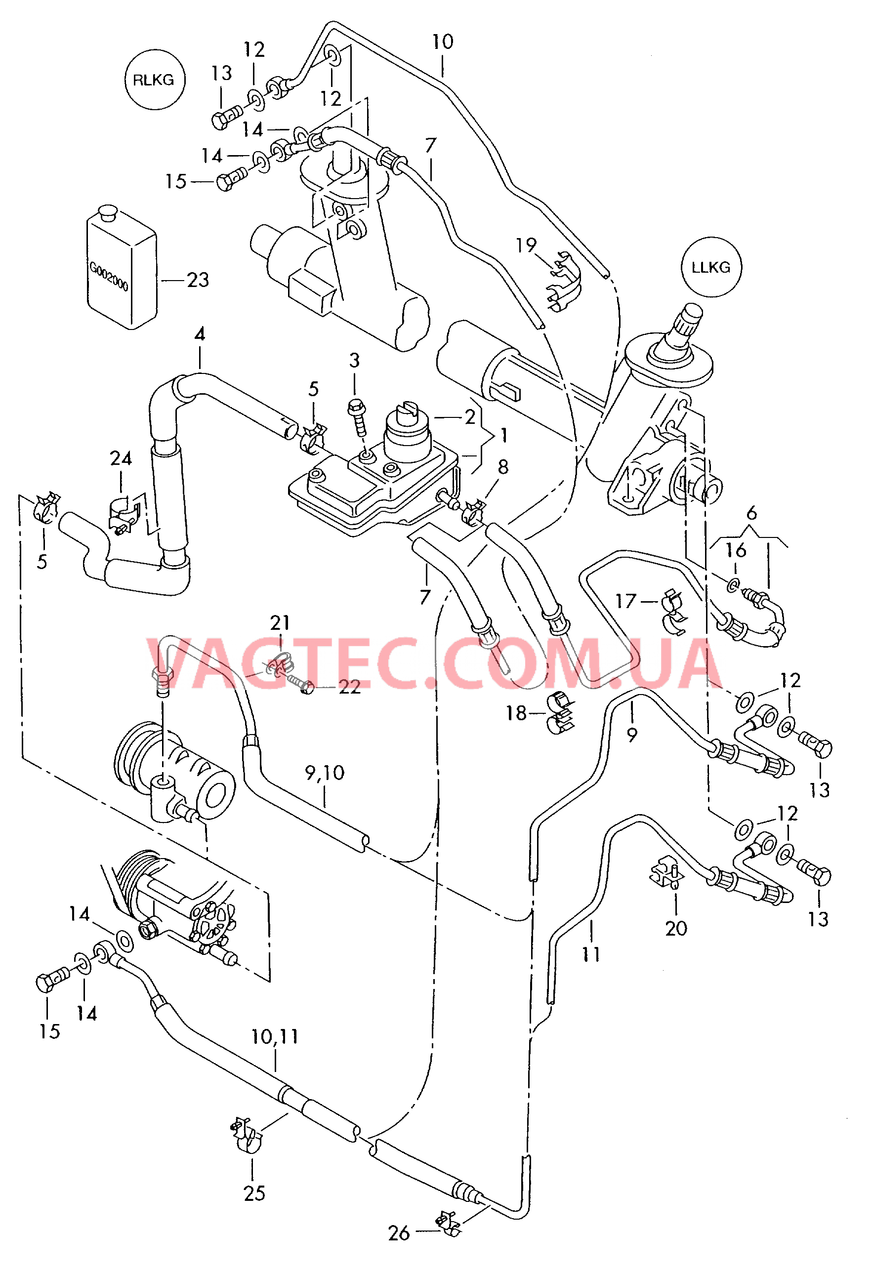 Масляный бачок с соединительными деталями, шлангами   F             >> 6H-XR002 040 для SEAT Arosa 2000