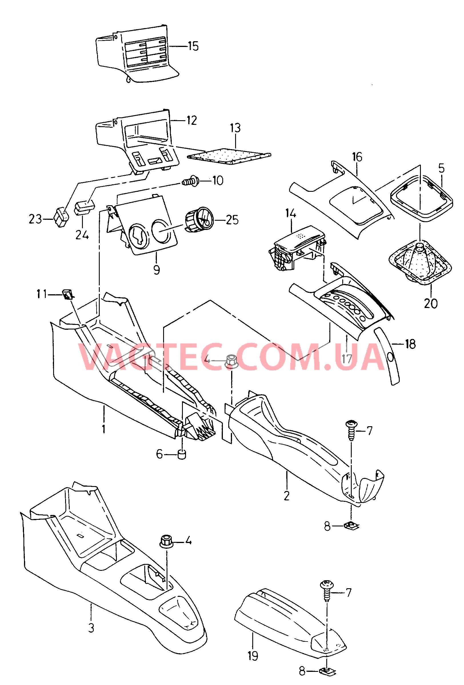 Центральная консоль Накладка селектора  для SEAT CO 2000