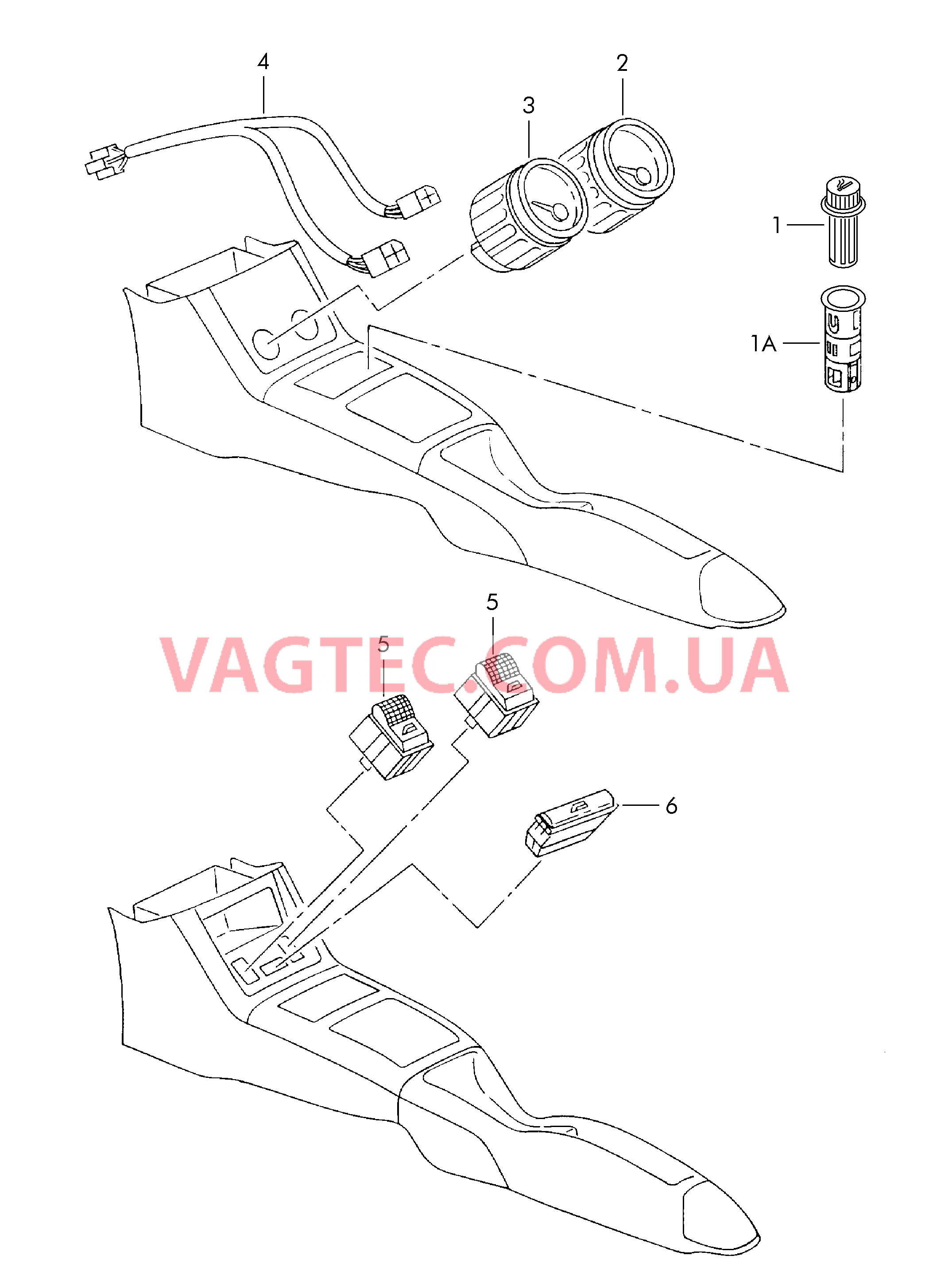 Прикуриватель Выключатель электростеклоподъемника  для SEAT Cordoba 2002