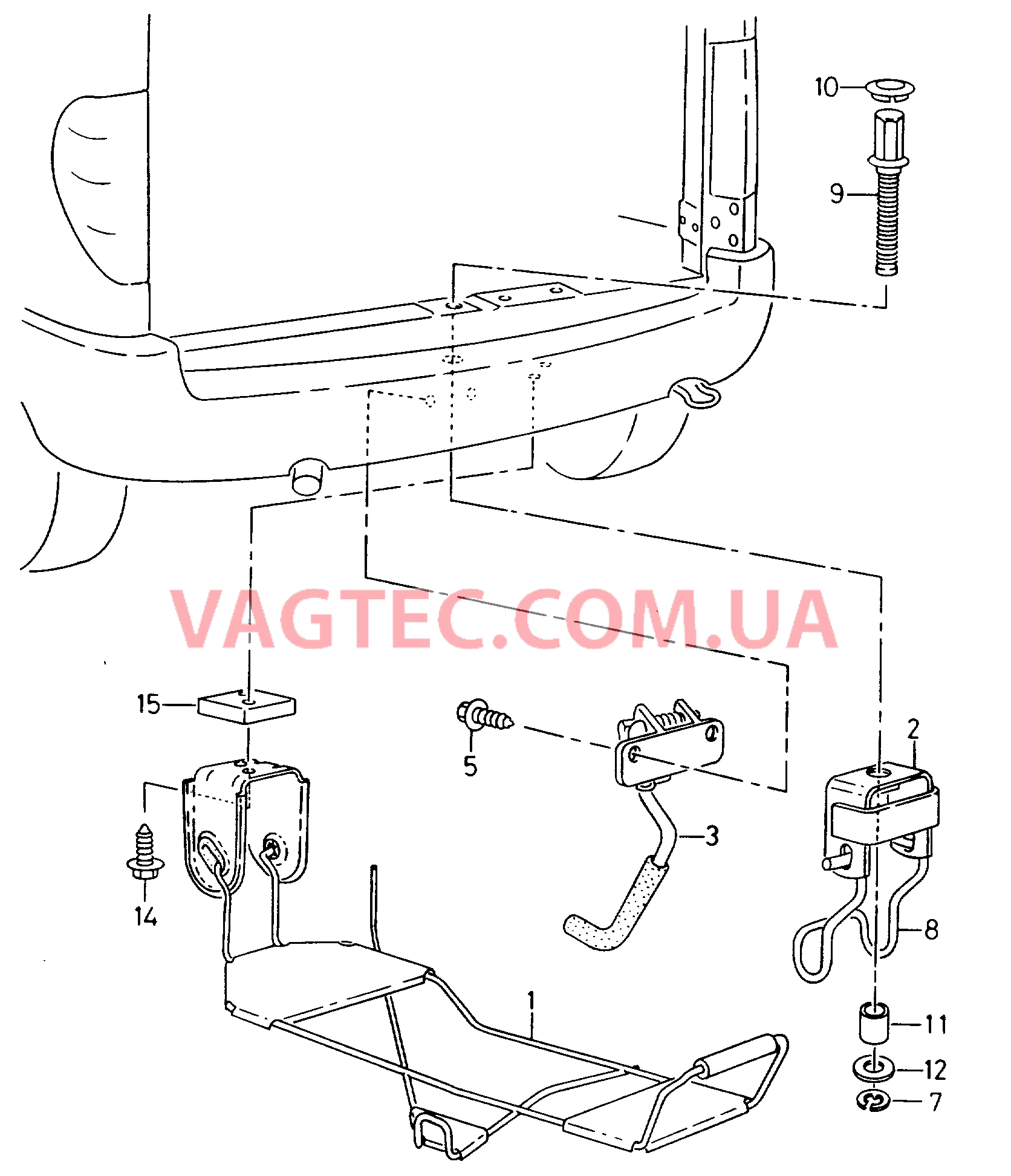 Крепление запасного колеса  для SEAT Inca 2003