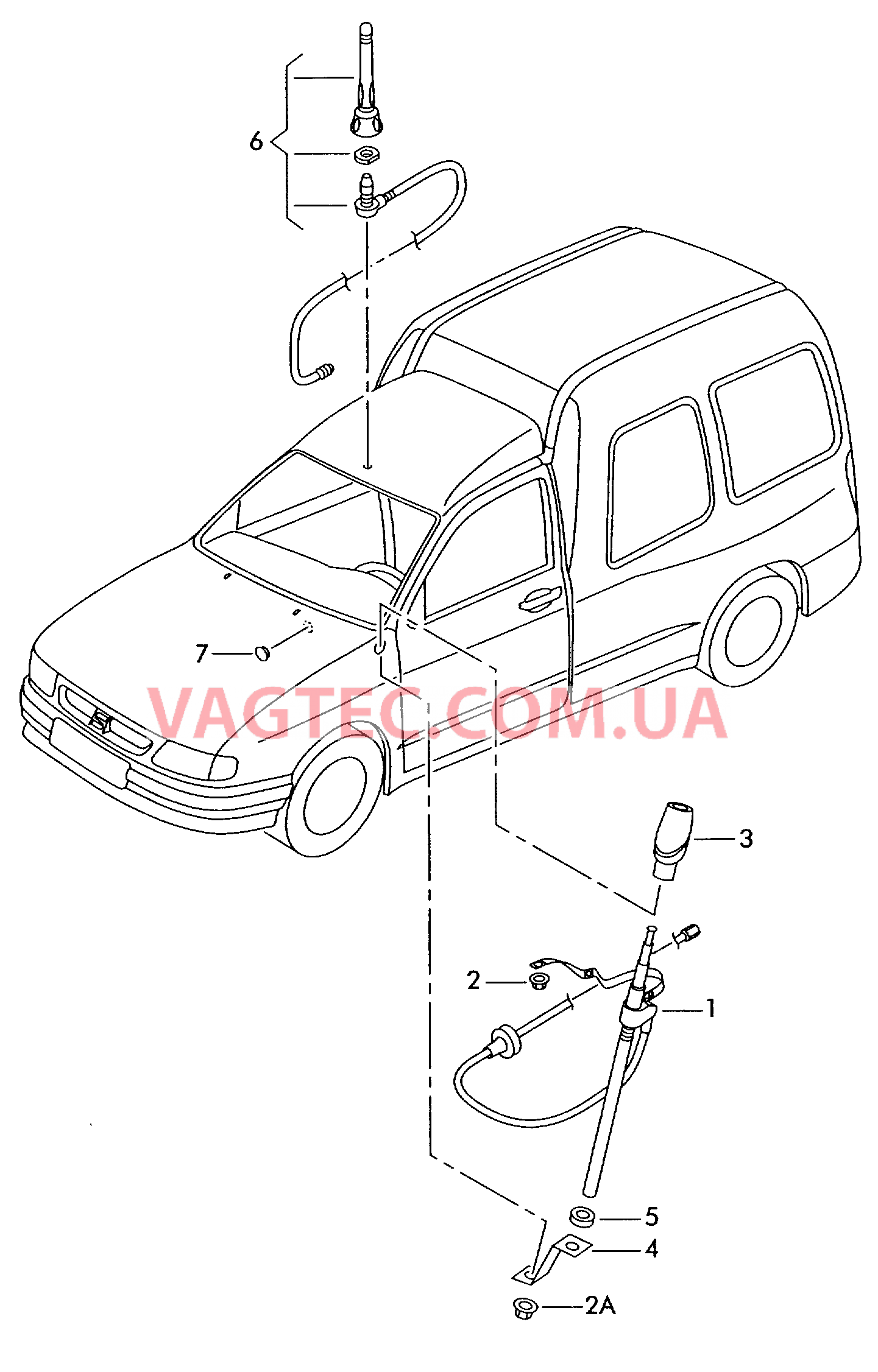 Антенна  для SEAT Inca 2003