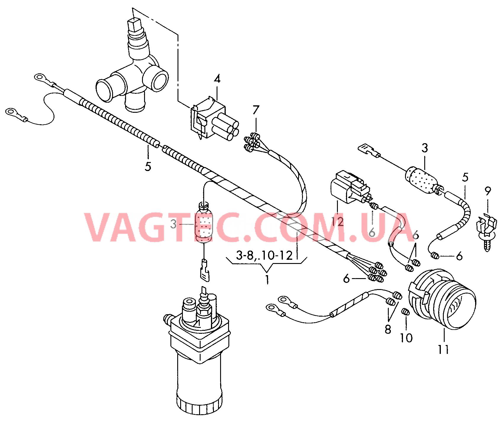 Жгут проводов для двигателя  для SEAT Inca 2002