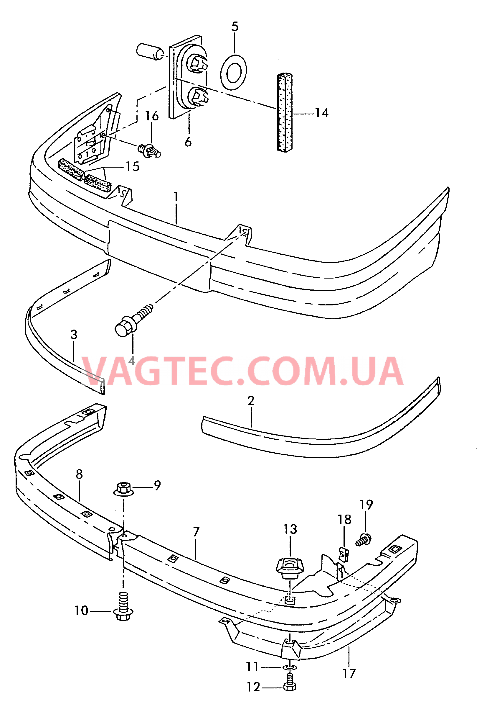 Бампер  для SEAT Inca 2001