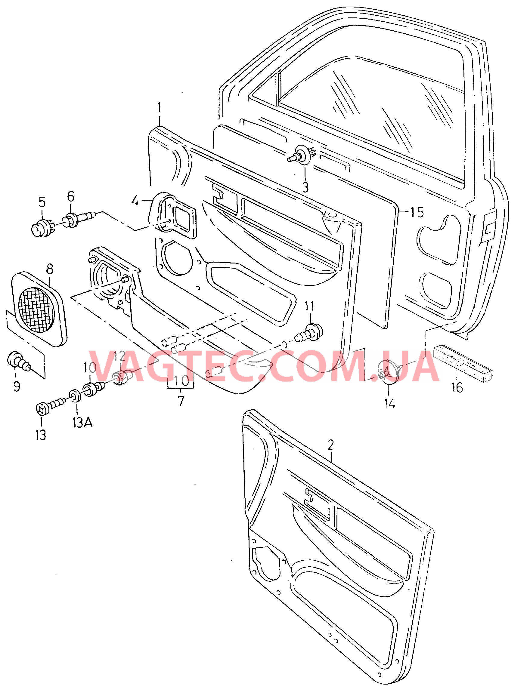 Обшивки дверей  F             >> 9K-T-024 100* для SEAT Inca 2002