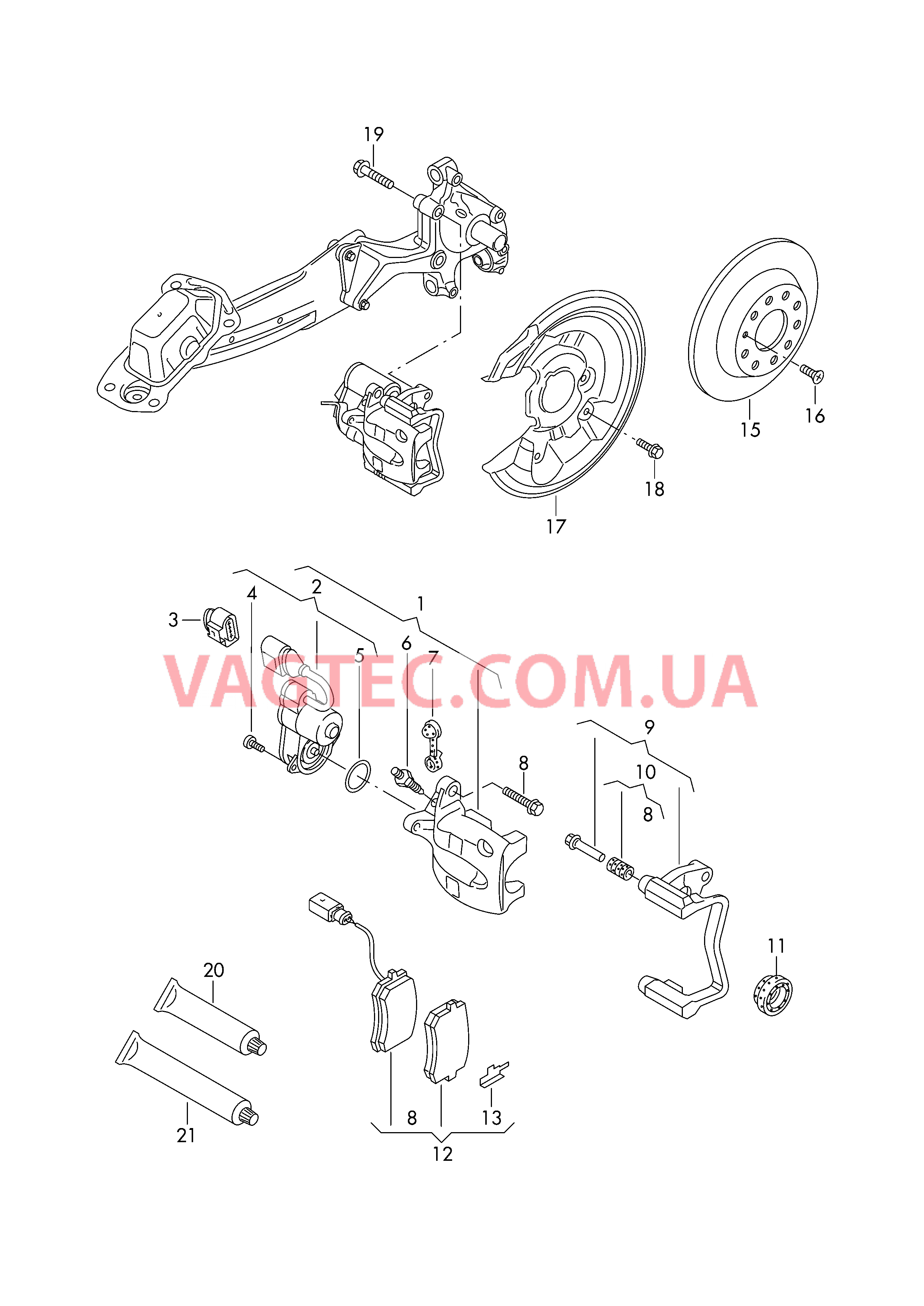 Дисковые тормоза  для VOLKSWAGEN Passat 2013-1