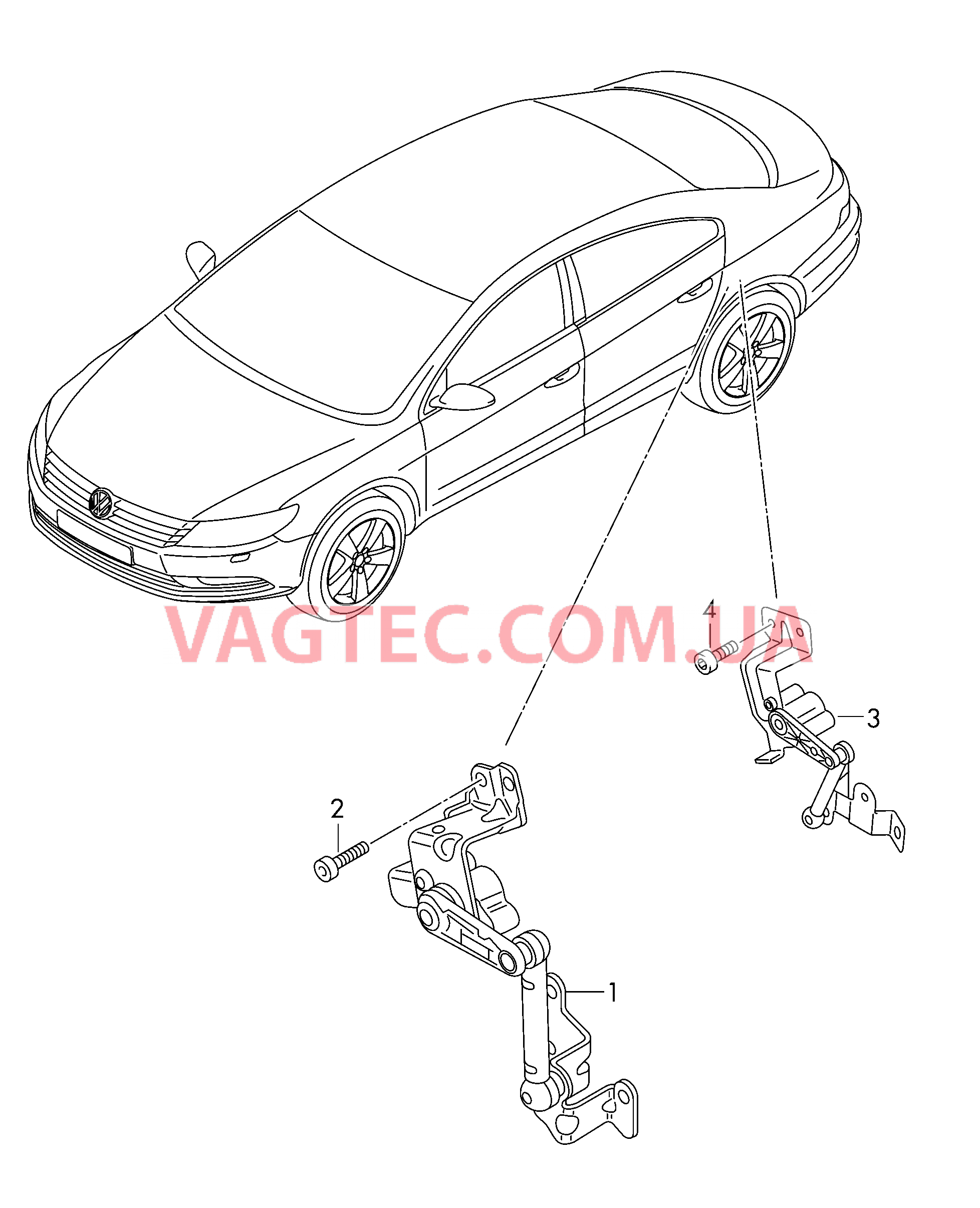 Датчик корректора фар  для VOLKSWAGEN CC 2012