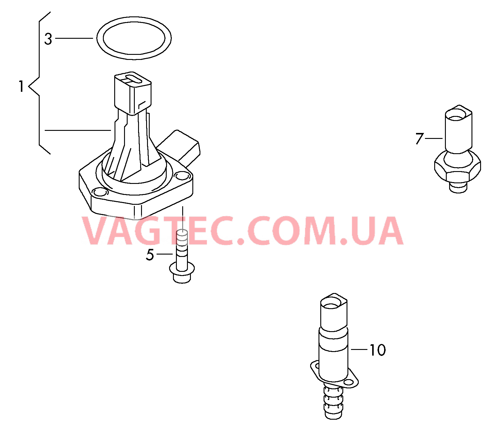Датчик уровня масла Датчик давления масла Клапан управления Вал распределительный  для VOLKSWAGEN Passat 2015-1