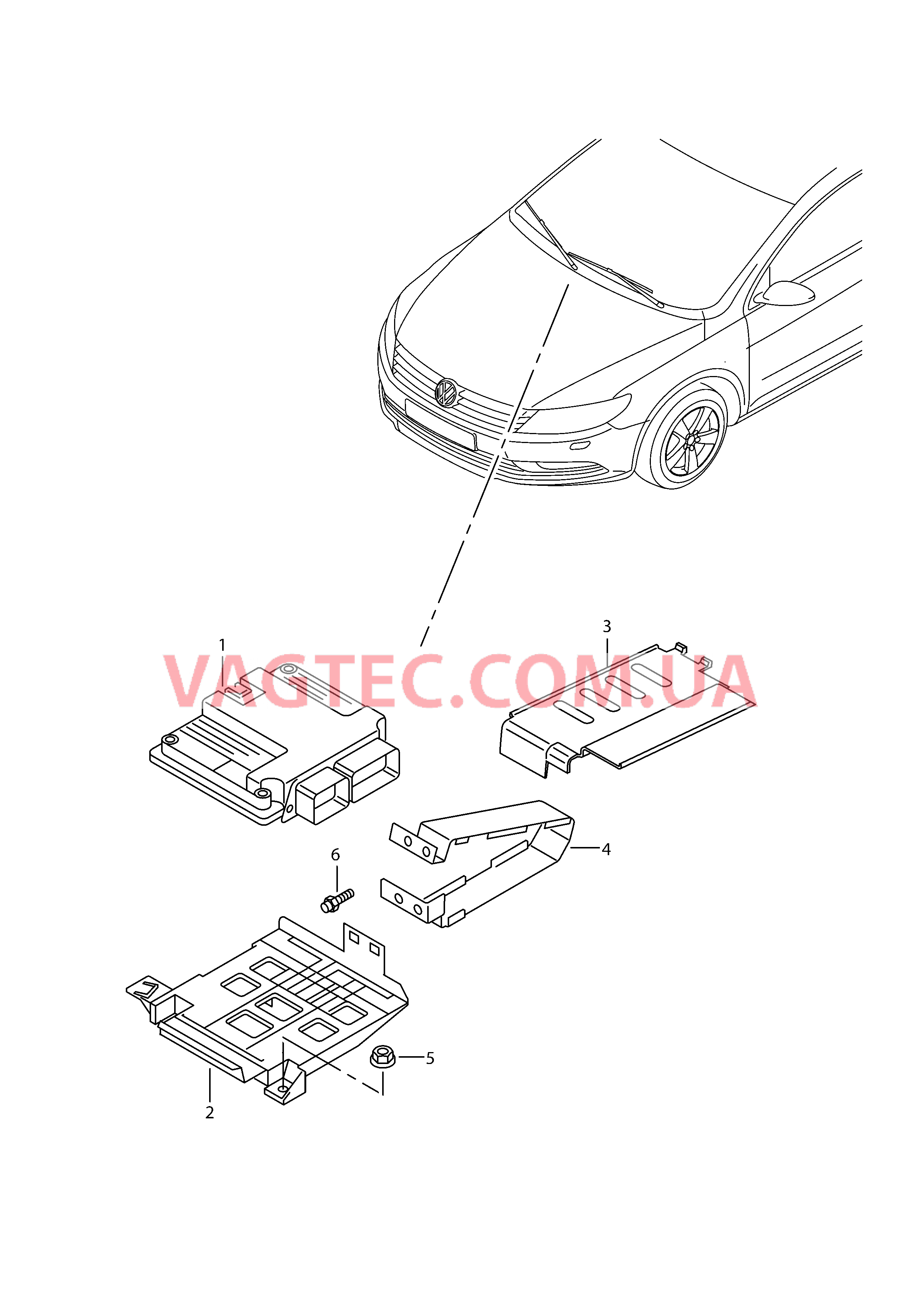 БУ бензинового двигателя Крепёжные детали  для VOLKSWAGEN CC 2017