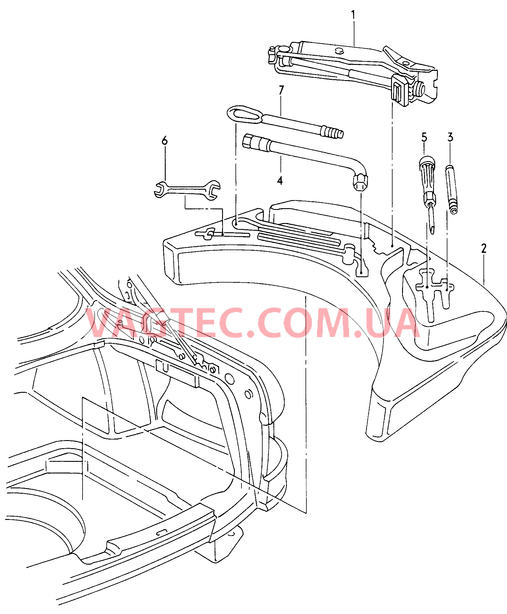 Домкрат автомобильный Инструменты Таблички  для AUDI A8 2003