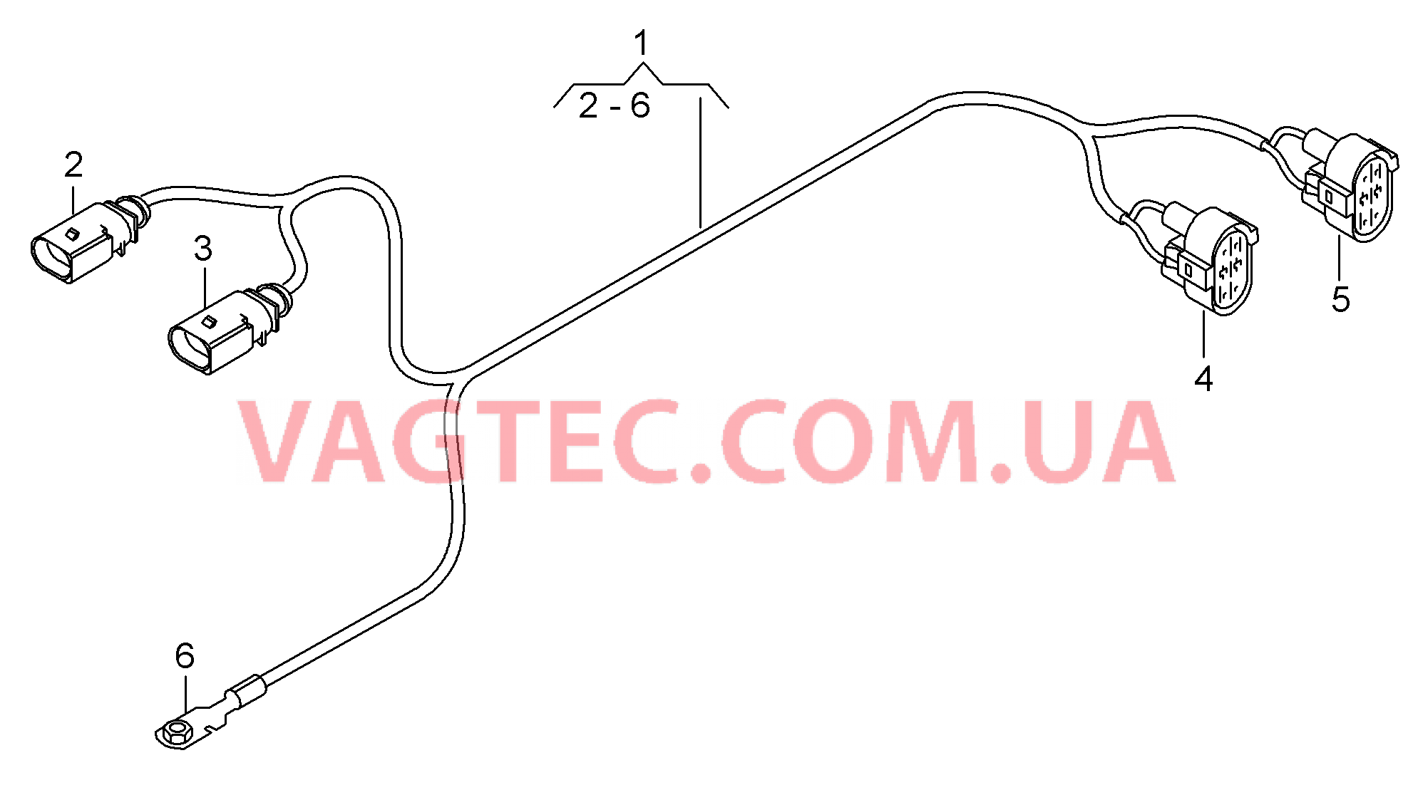 Жгут проводов электровентилятора  для AUDI A8 2010-1