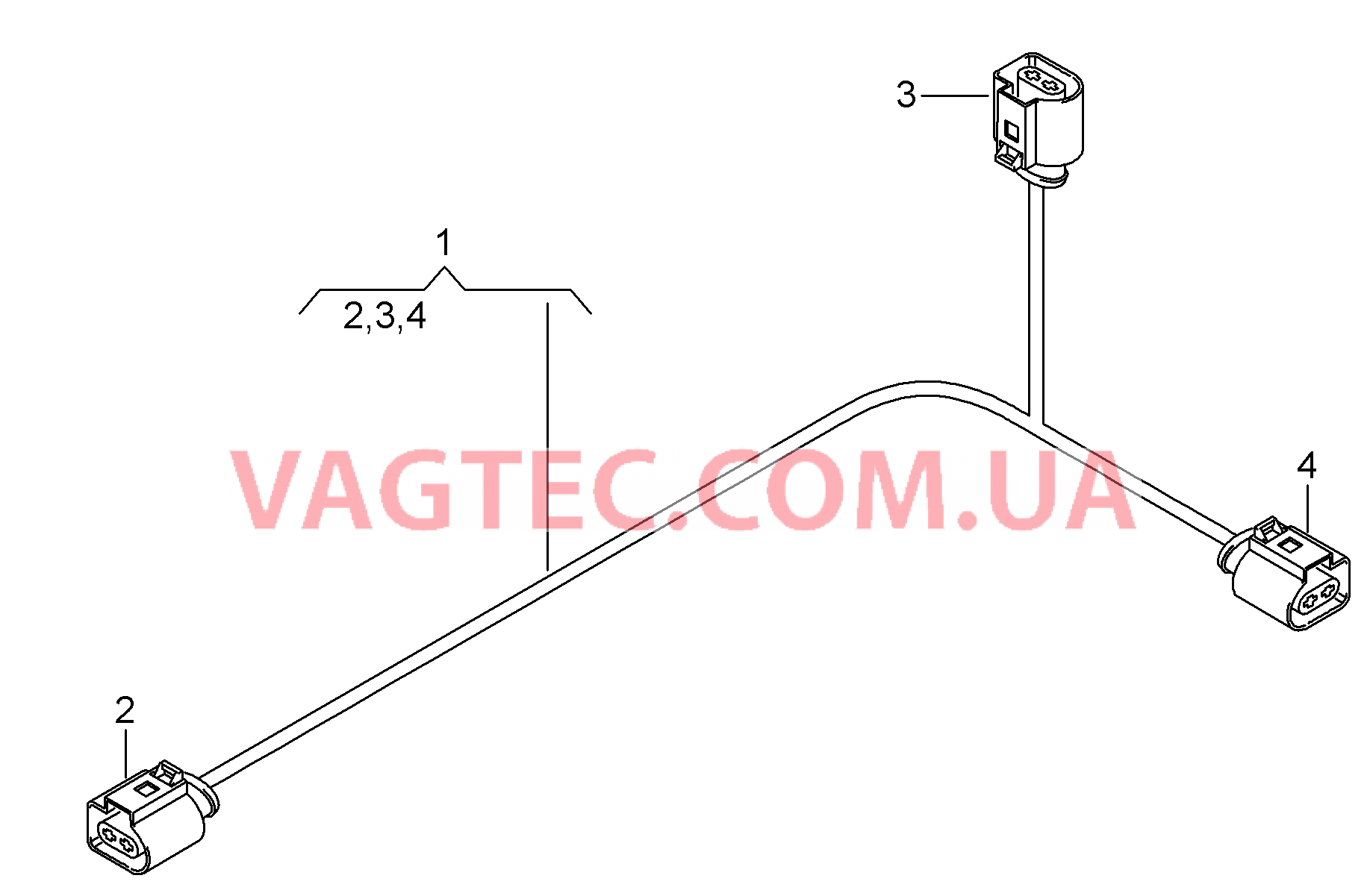 Жгут проводов Фронтальная рама  для AUDI A8Q 2010-1