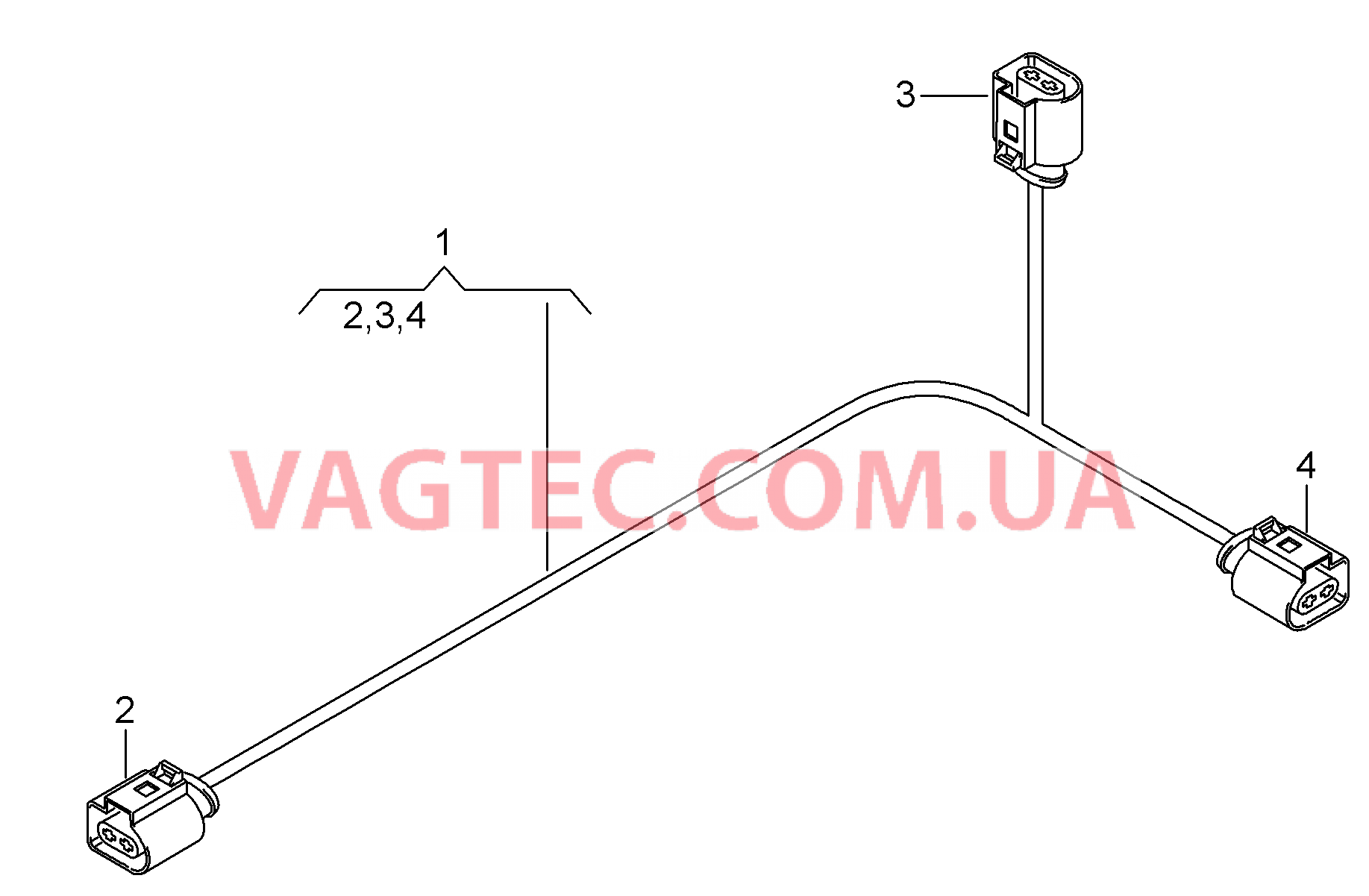 Жгут проводов Фронтальная рама  для AUDI A8 2010-1