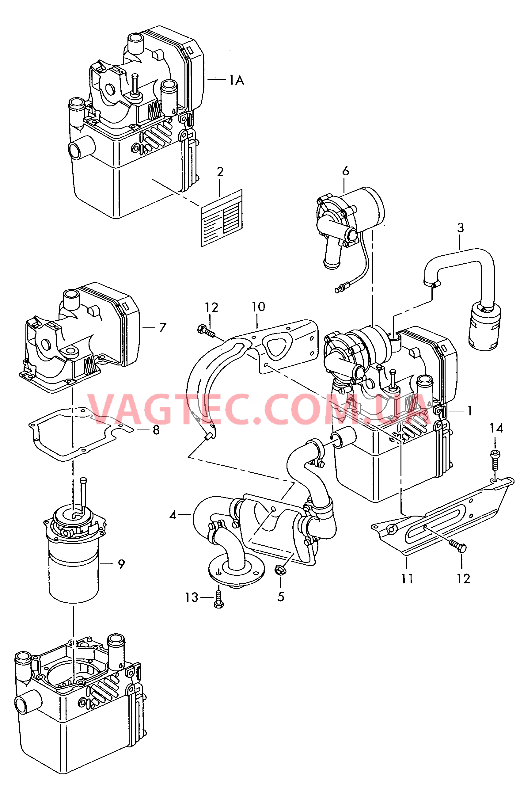 Автономный отопитель  для AUDI A8 2003