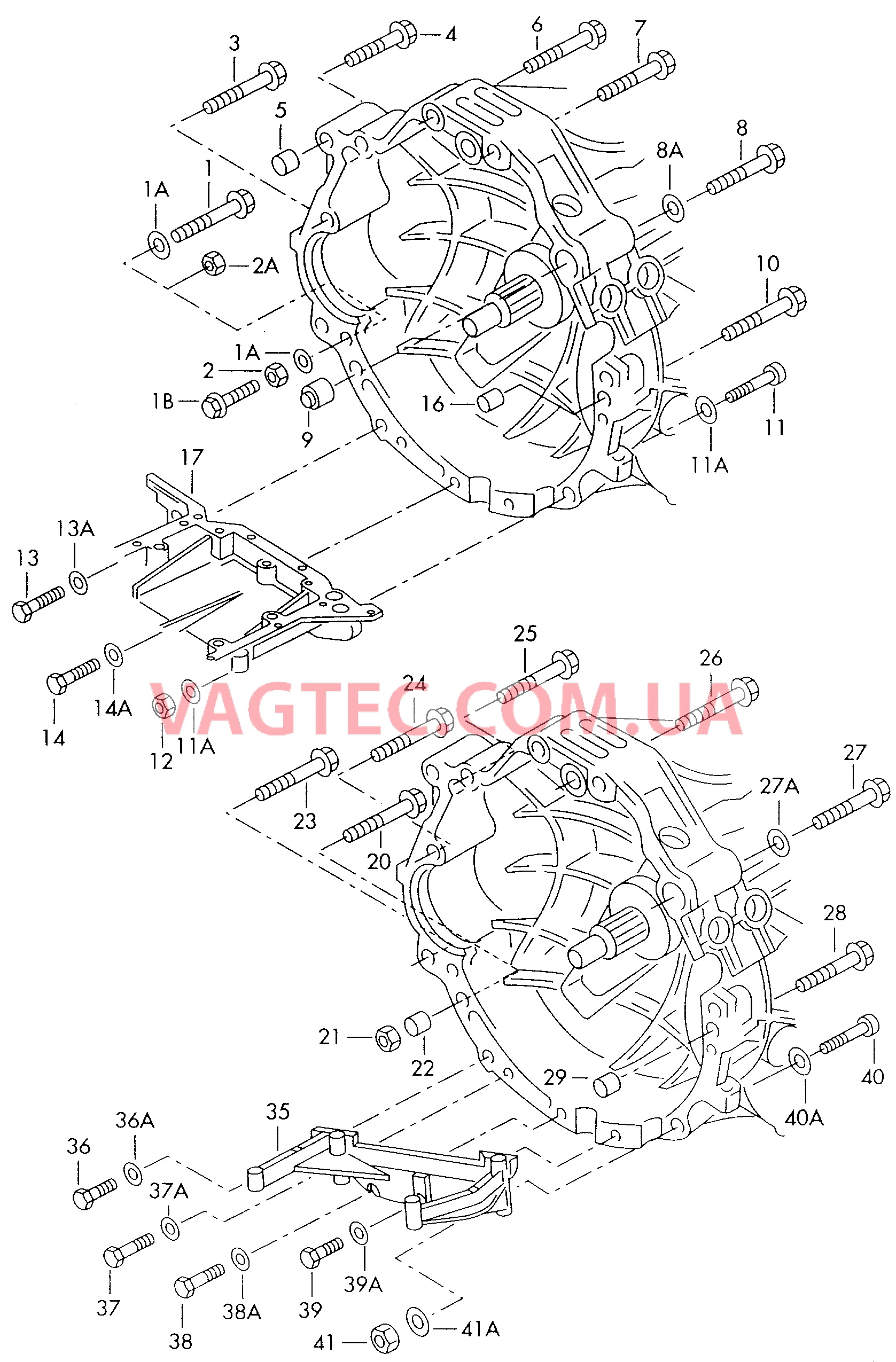 Детали крепления для двигателя и КП  для механической КП  для AUDI A6AR 2004