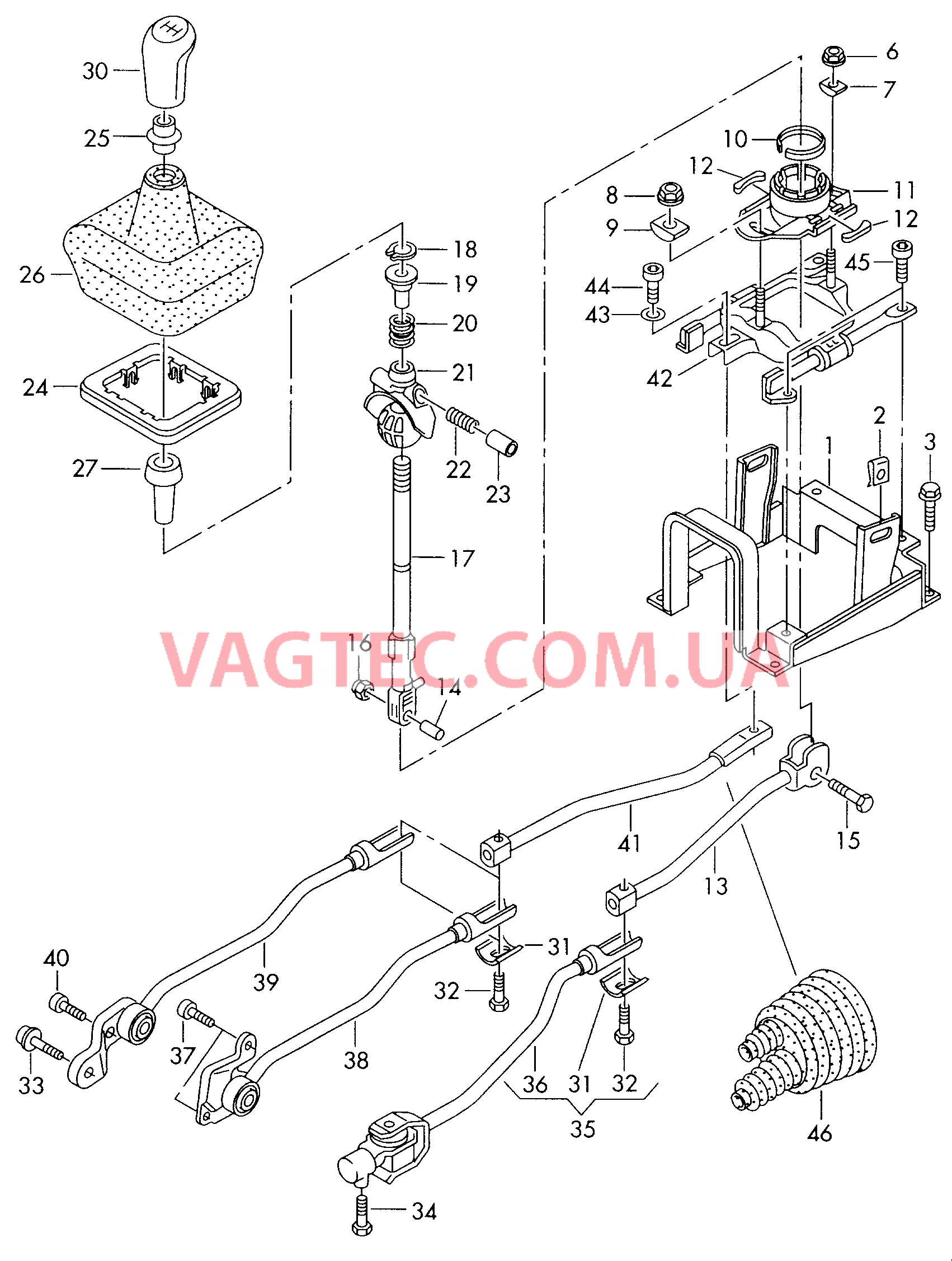 Механизм переключения  F             >> 4D-X-015 000 для AUDI A8Q 2002