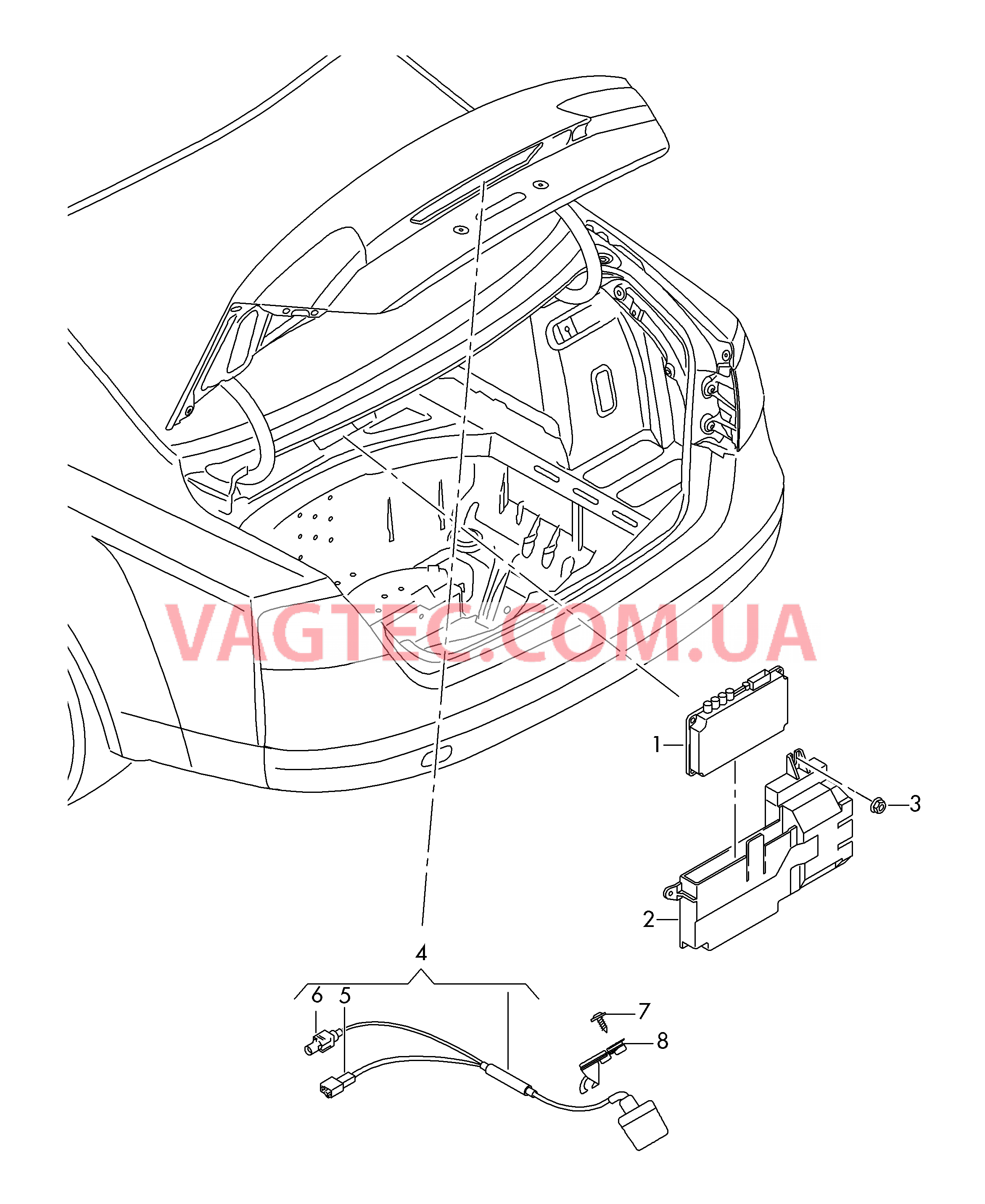 Парковочный ассистент с камерой заднего вида  для AUDI A8 2017