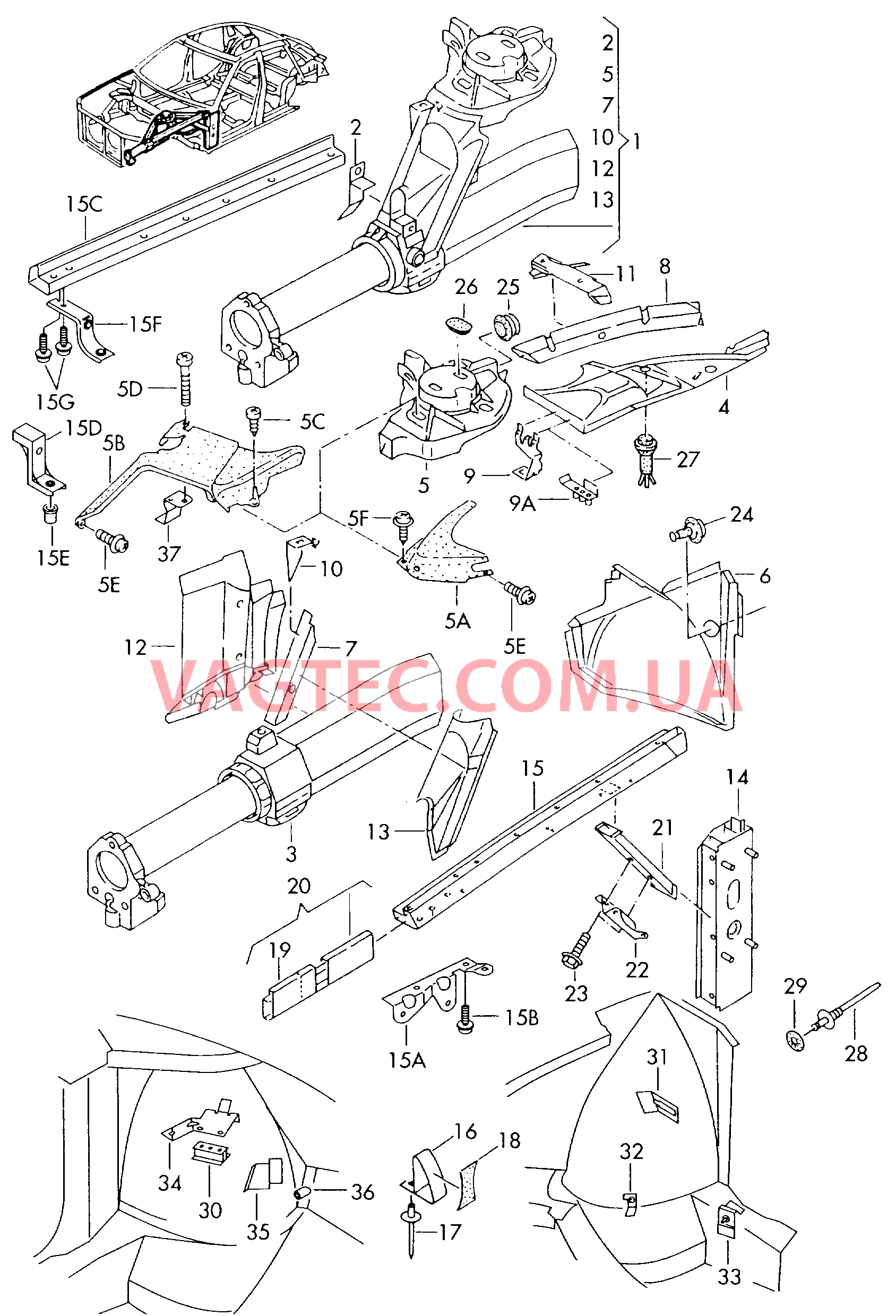 Арка колеса Передняя часть колёсной арки  для AUDI A8 2003