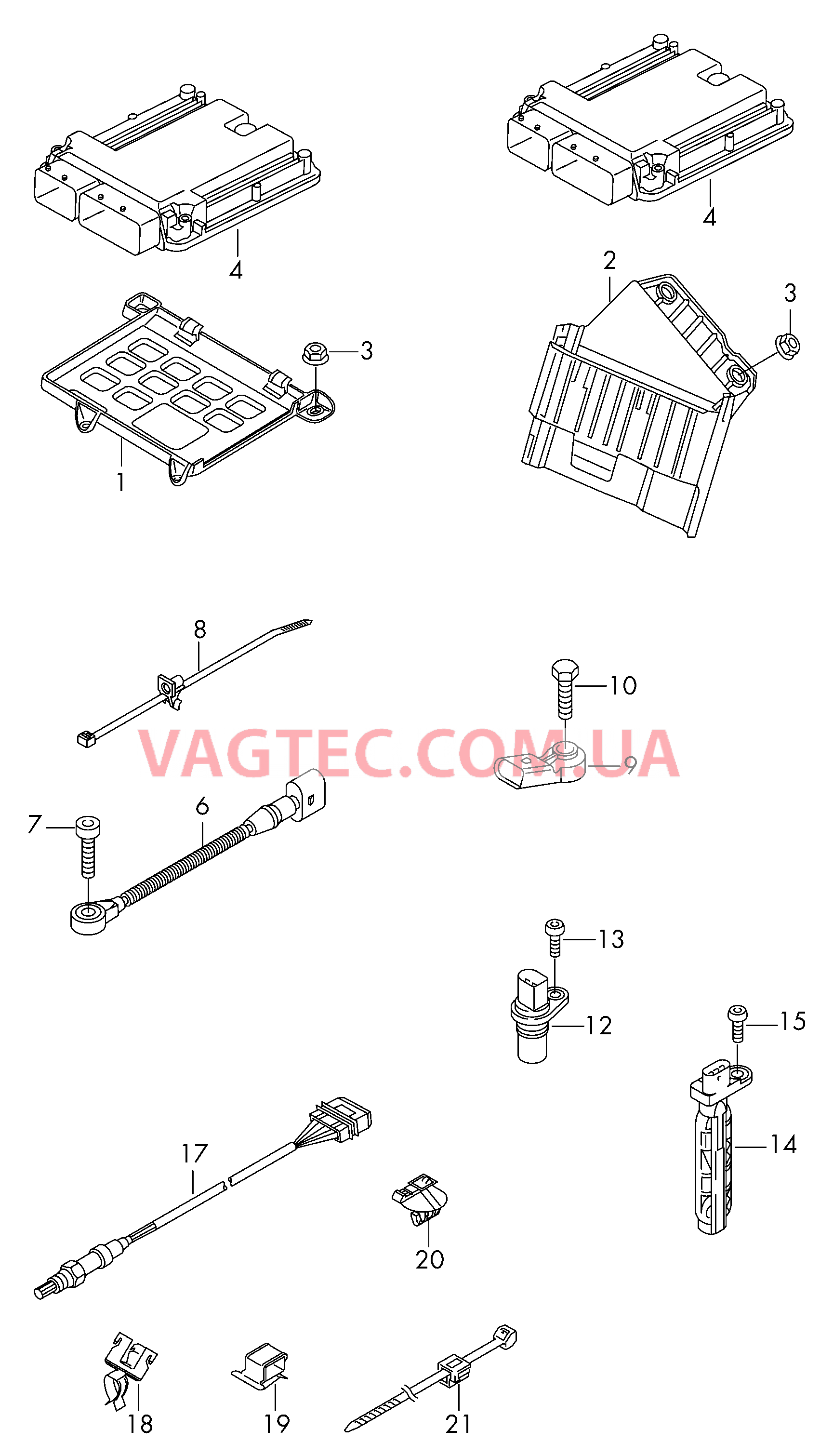 БУ бензинового двигателя Датчик детонационного сгорания Датчик оборотов двигателя Лямбда-зонд  для AUDI A8 2014