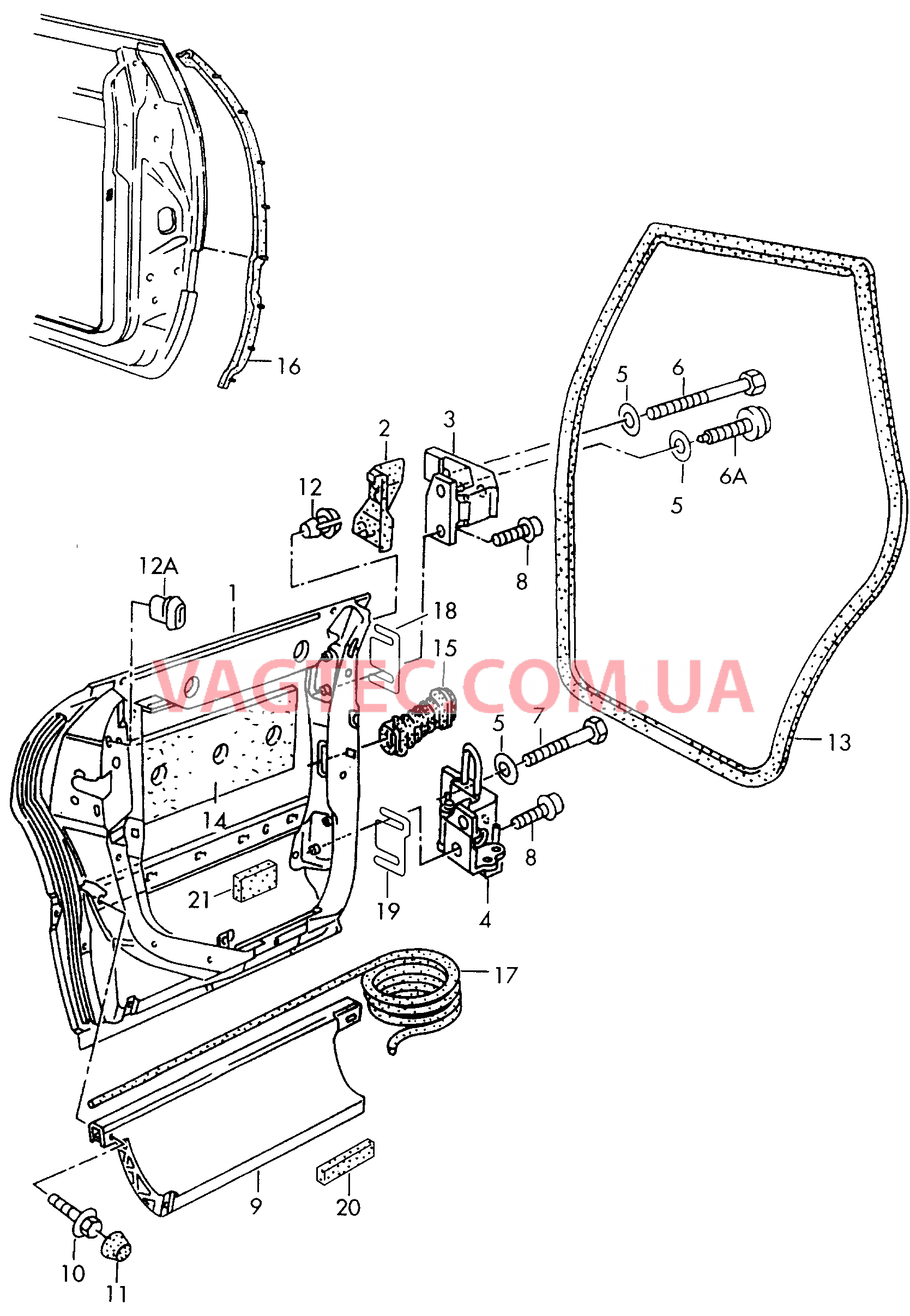 Двери Петля двери Уплотнитель двери  для AUDI A8 2003