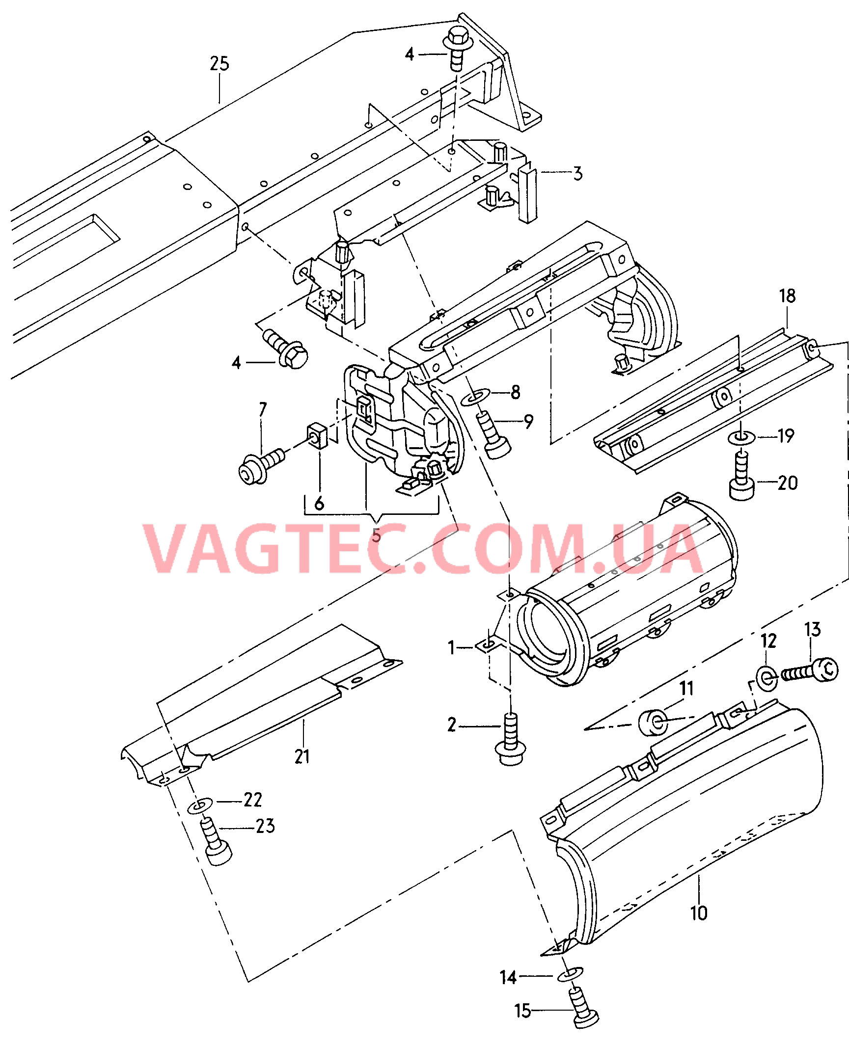 Подушка безопасности (сторона переднего пассажира)  для AUDI A8Q 2000