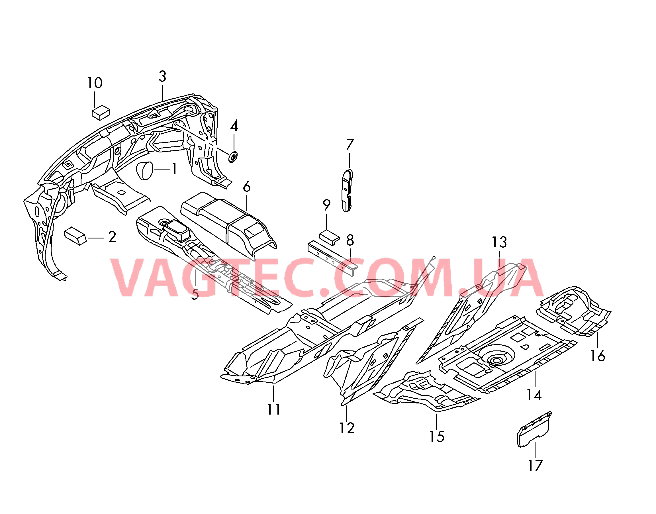 Шумоизоляция пола, моторного щита и туннеля  Шумоизоляция траверсы сиденья Шумоизоляция полки заднего окна  для AUDI A8Q 2015