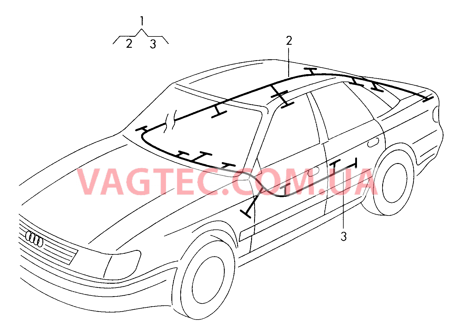  AUDI A8 Жгут проводов для салона  для AUDI A8 2001