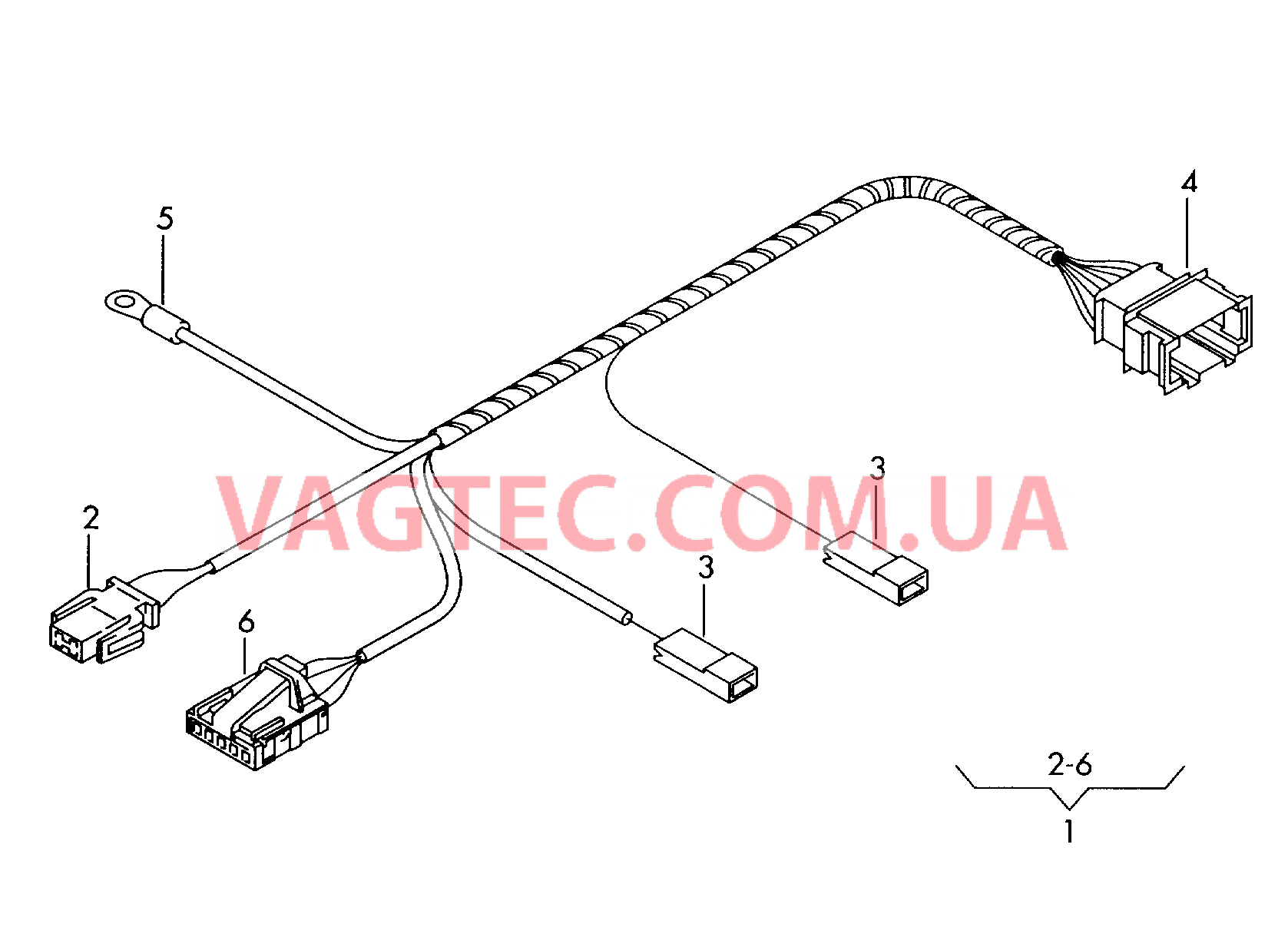 Жгут проводов для лампы вещевого ящика  для AUDI A6 2002