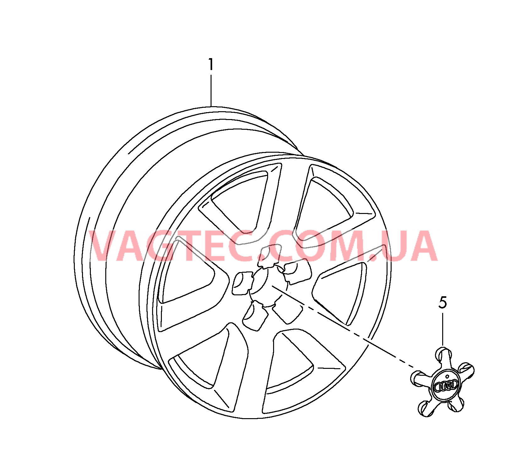 Алюминиевый диск Колпак колеса  для AUDI A8Q 2016
