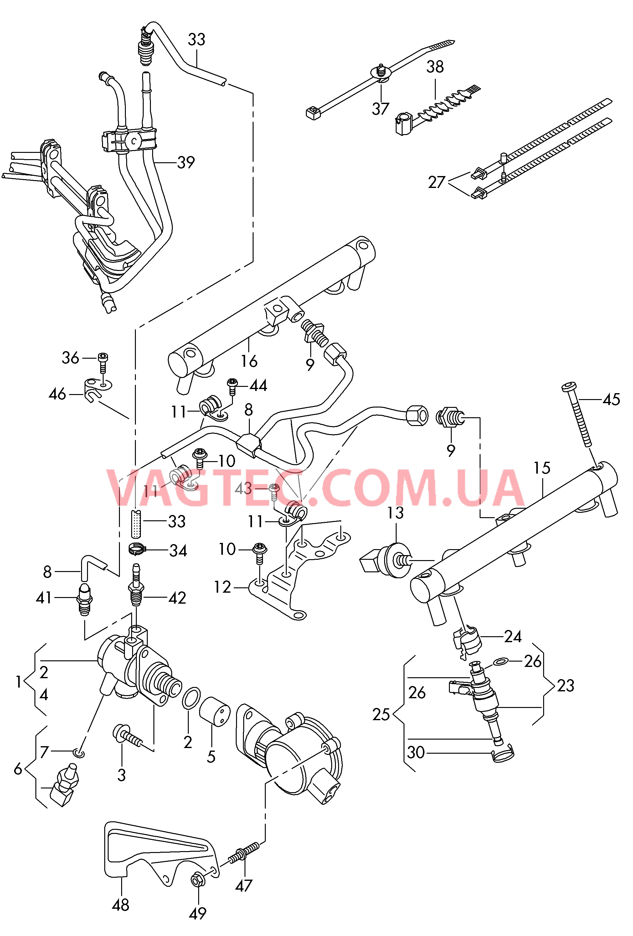 Топливный насос  для AUDI A7 2014