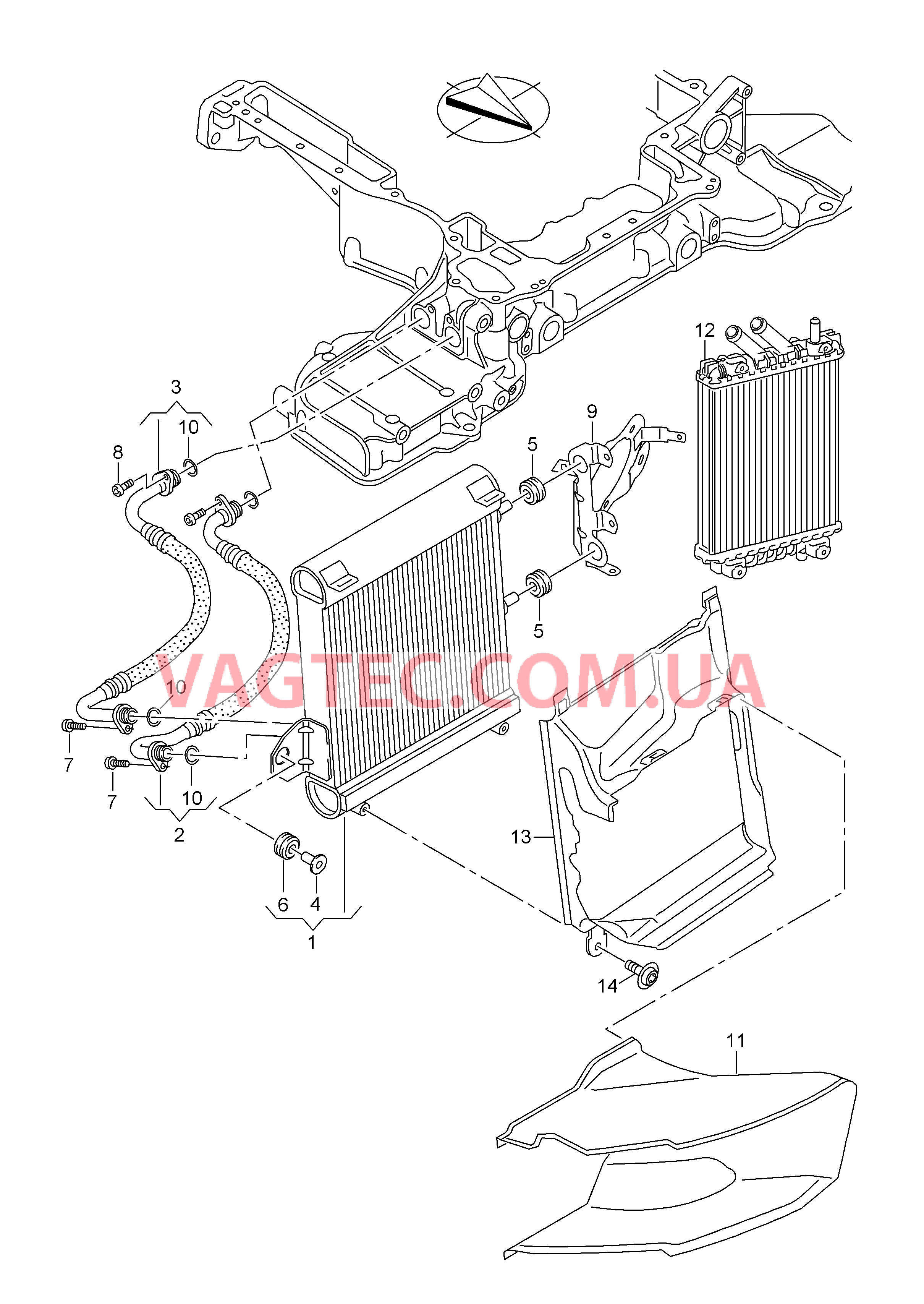 Радиатор, масляный  для AUDI A8Q 2015