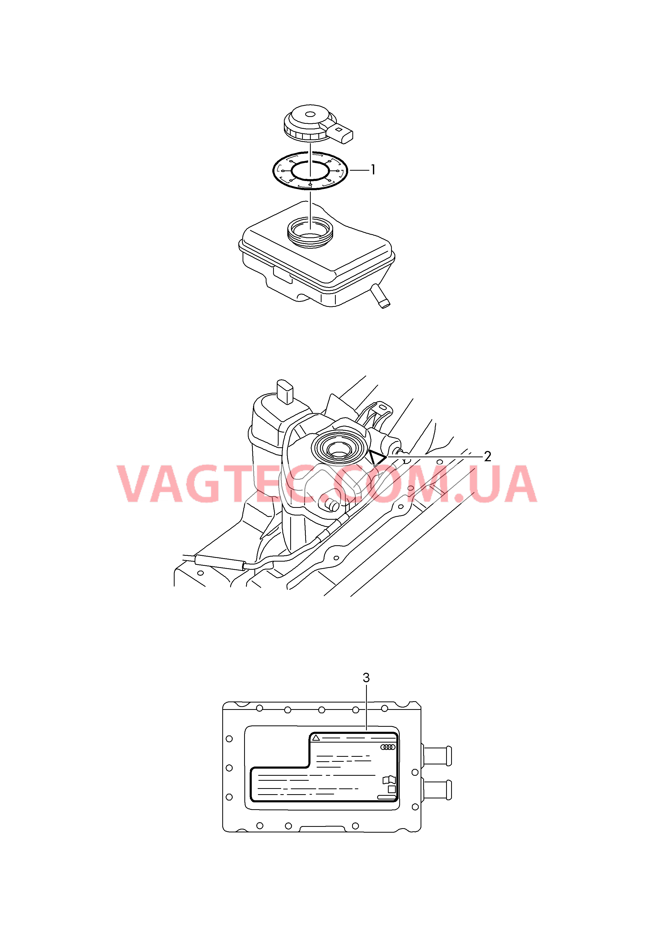 Табличка Тормозная жидкость Бачок, компенсационный Щиток двигателя  для AUDI A8Q 2014