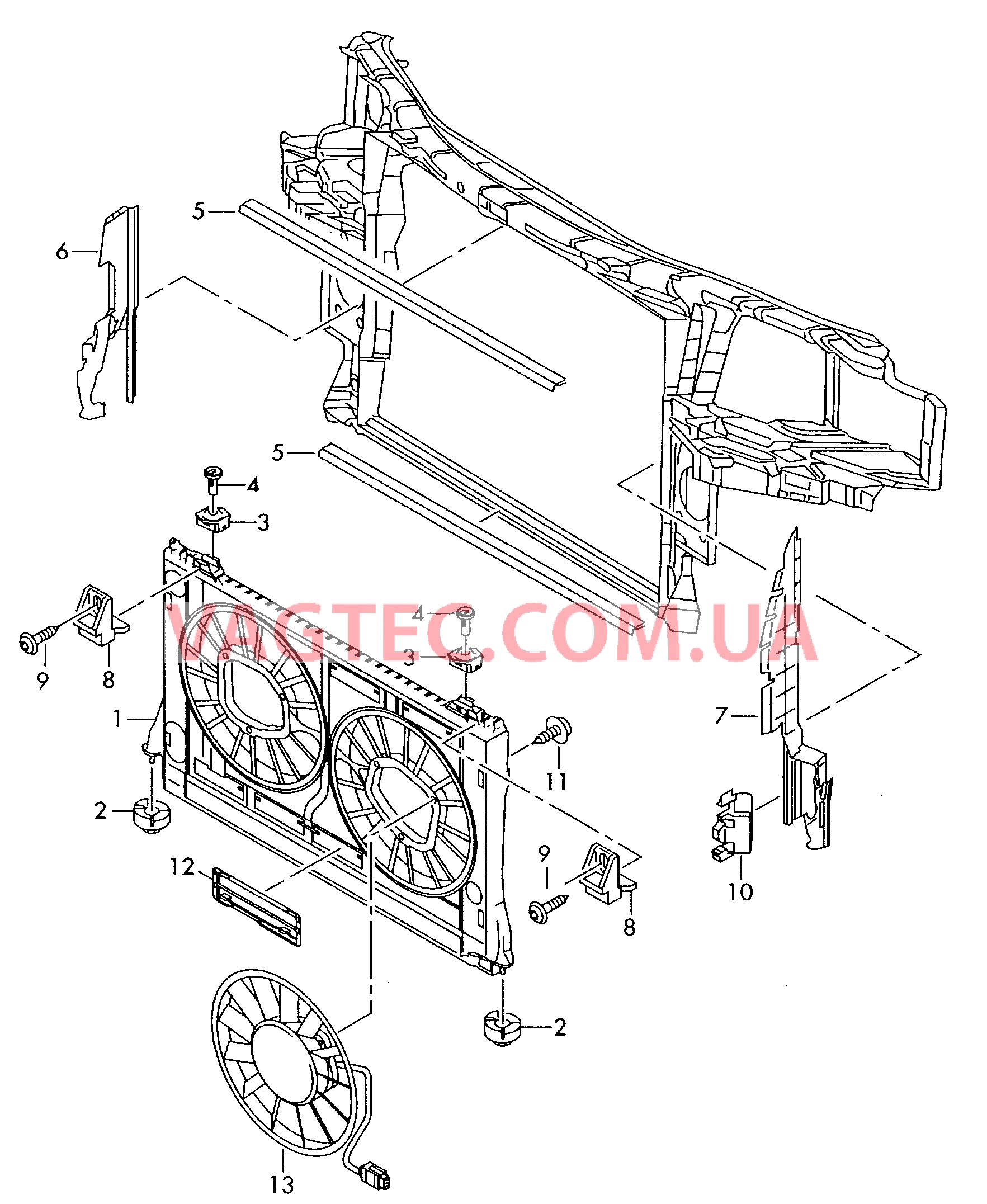 Воздуховод  для AUDI A8Q 2004