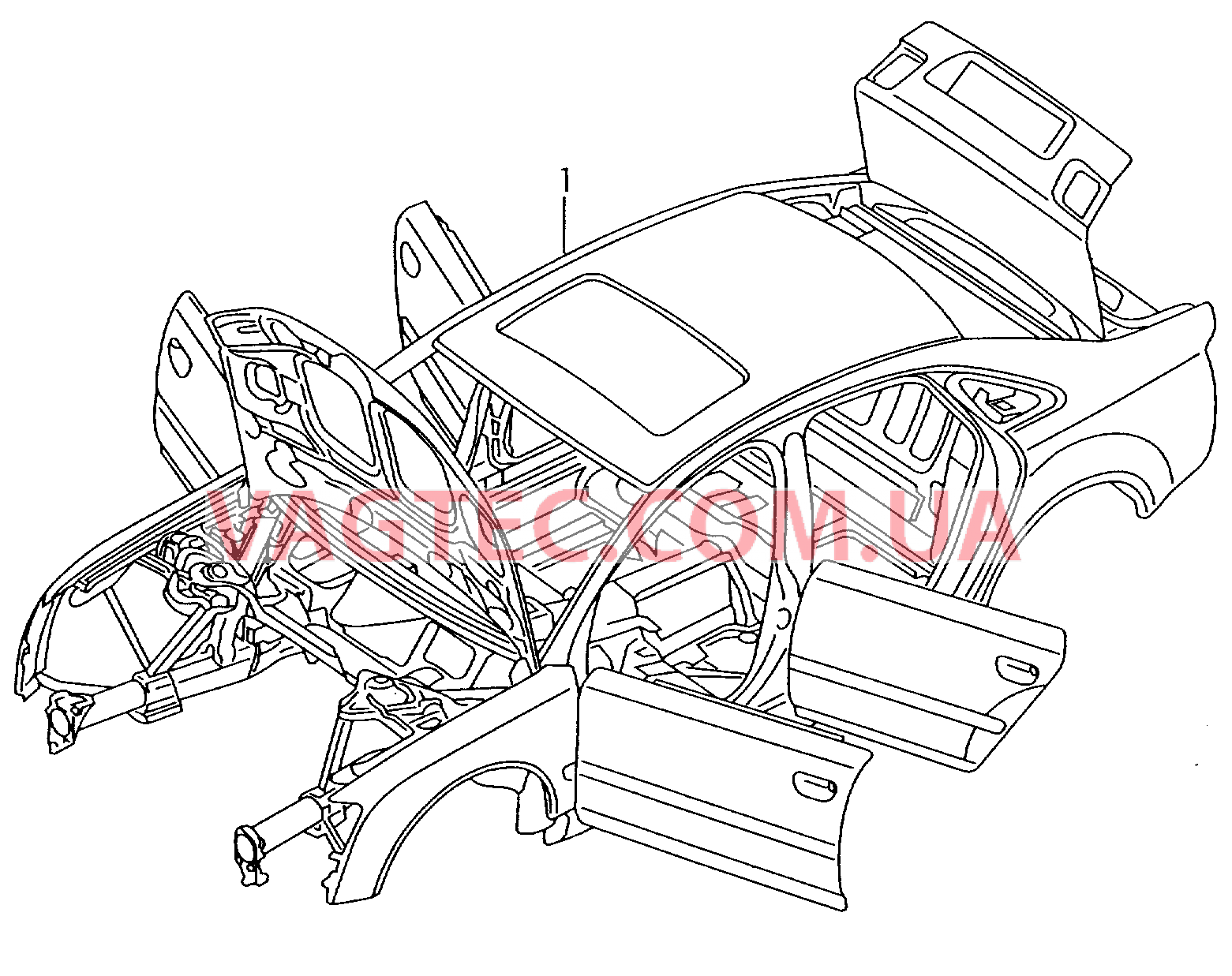 Кузов  для AUDI A8 2008