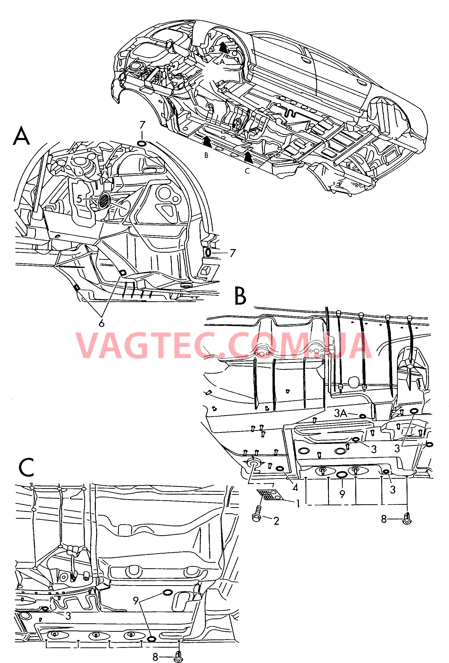 Заглушка Гнездо под домкрат  для AUDI A8 2008