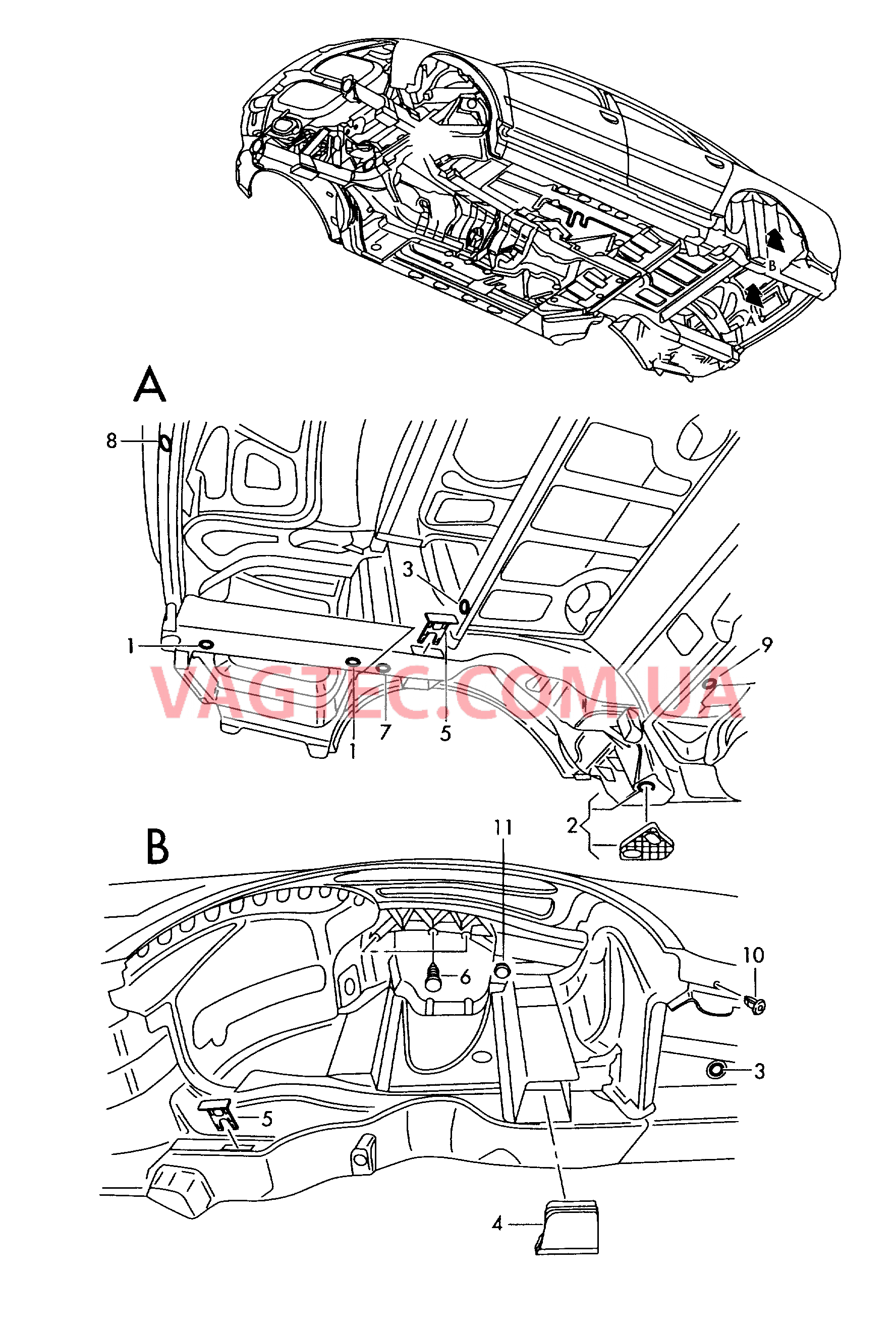 Заглушка Гнездо под домкрат  для AUDI A8Q 2007