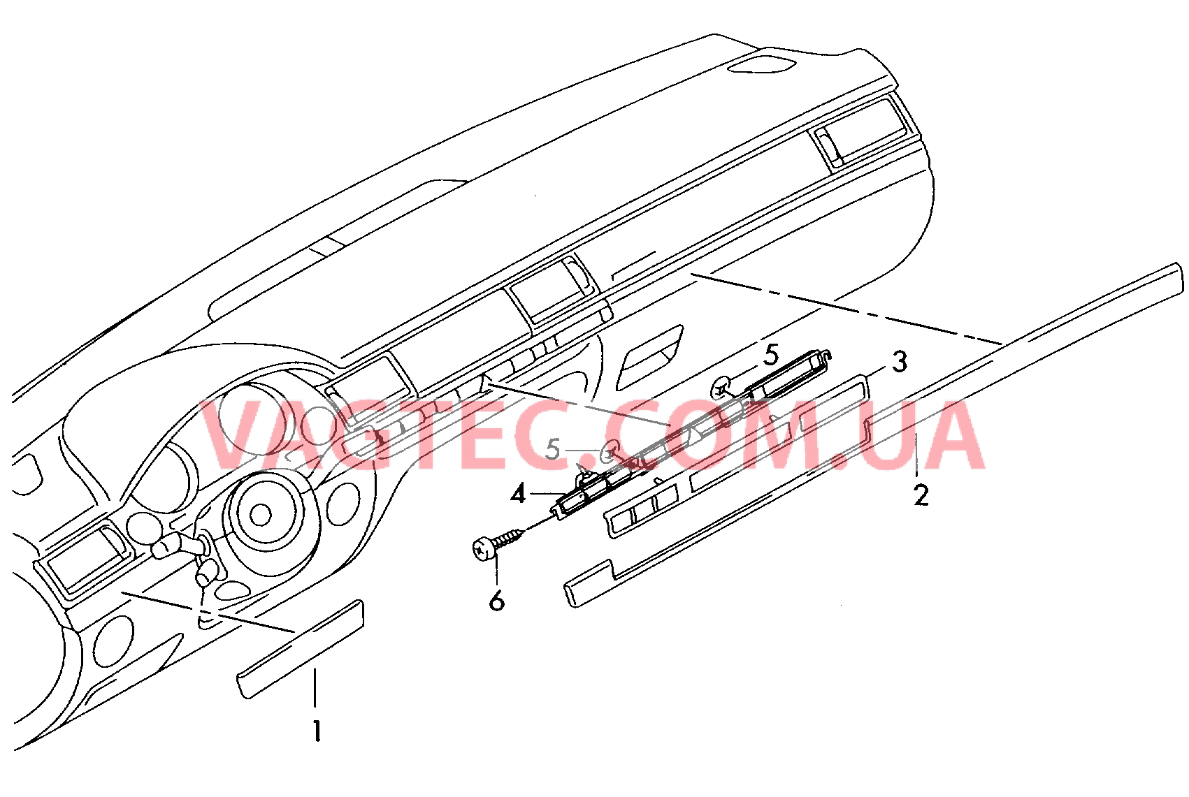 Накладка Панель приборов  для AUDI A8 2004