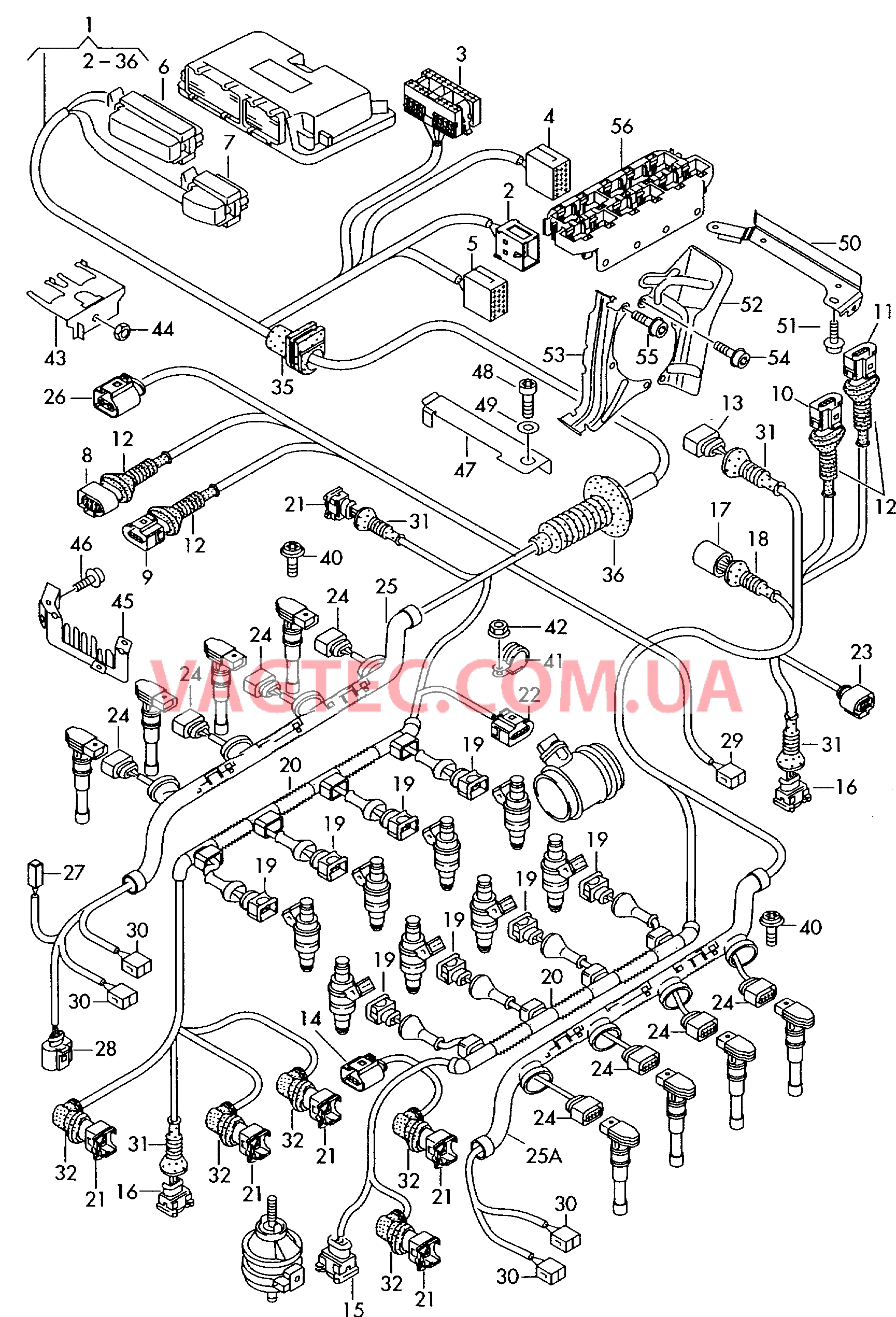 Жгут проводов для MOTRONIC  для AUDI A8Q 2003-1