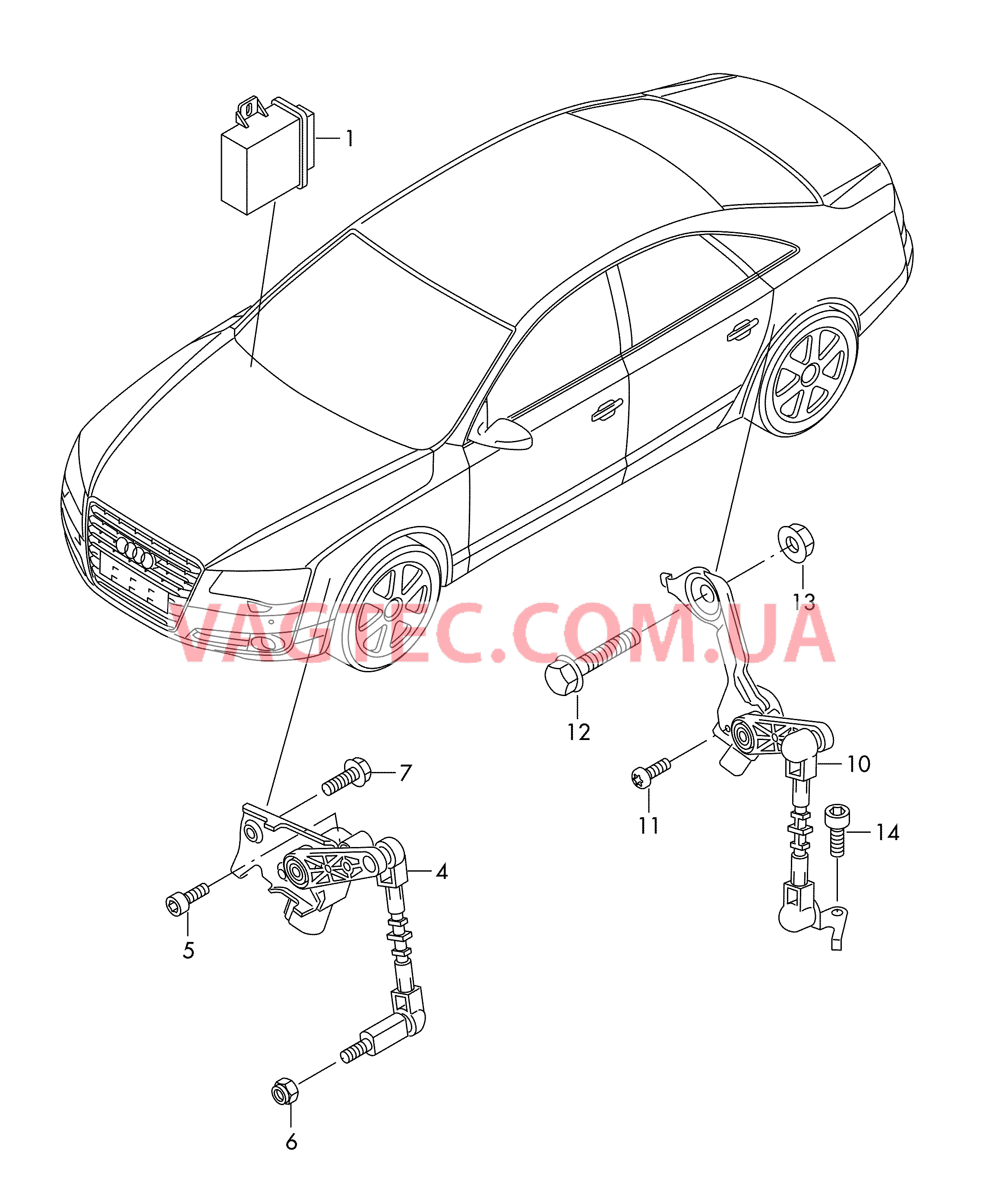 БУ автоматического корректора фар  Датчик корректора фар  для AUDI A8 2013