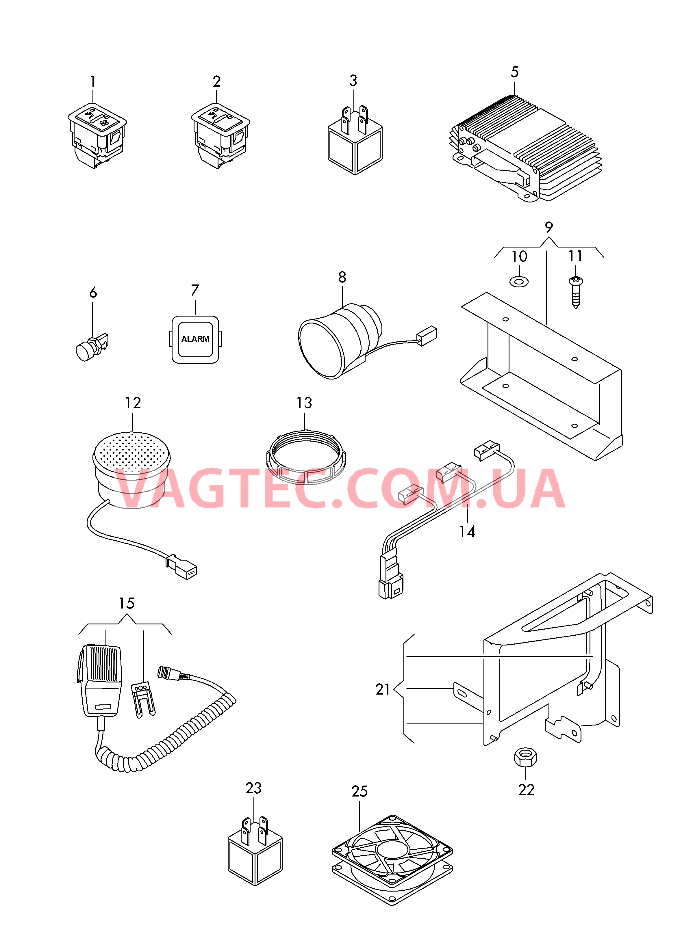 Дополнительное исполнение для а/м со специальной защитой Ионизатор Тревожная сигнализация Cистема авар. вых. для дверей  для AUDI A8Q 2013