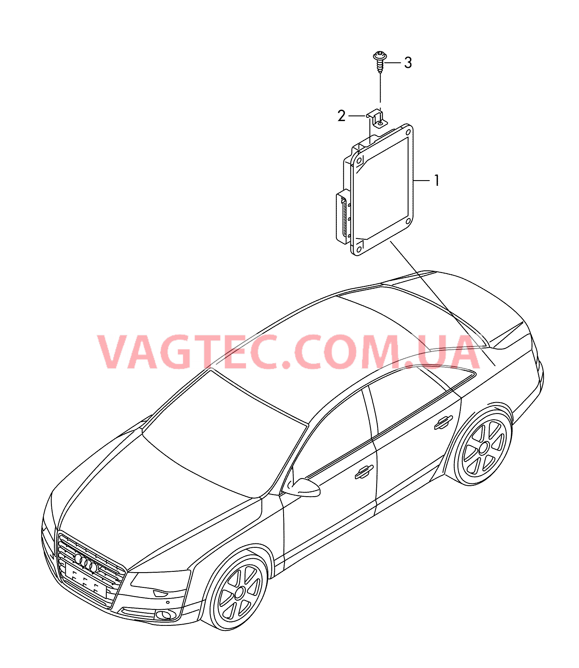 Блок управления полного привода  для AUDI A8 2010-1