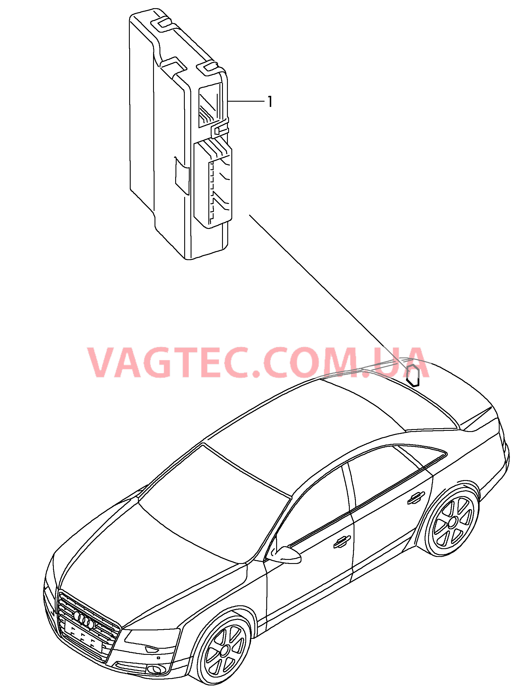 Диагностический интерфейс шин данных  для AUDI A8 2012