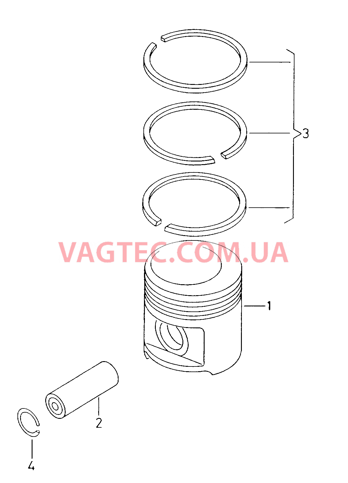 Поршень Поршневое кольцо  для SEAT CO 2001