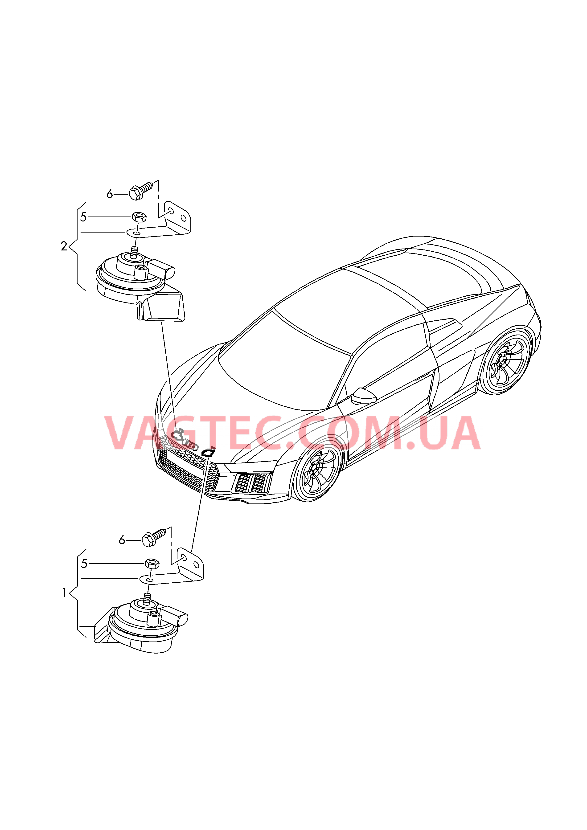 Cигнал звуковой  для AUDI R8 2019