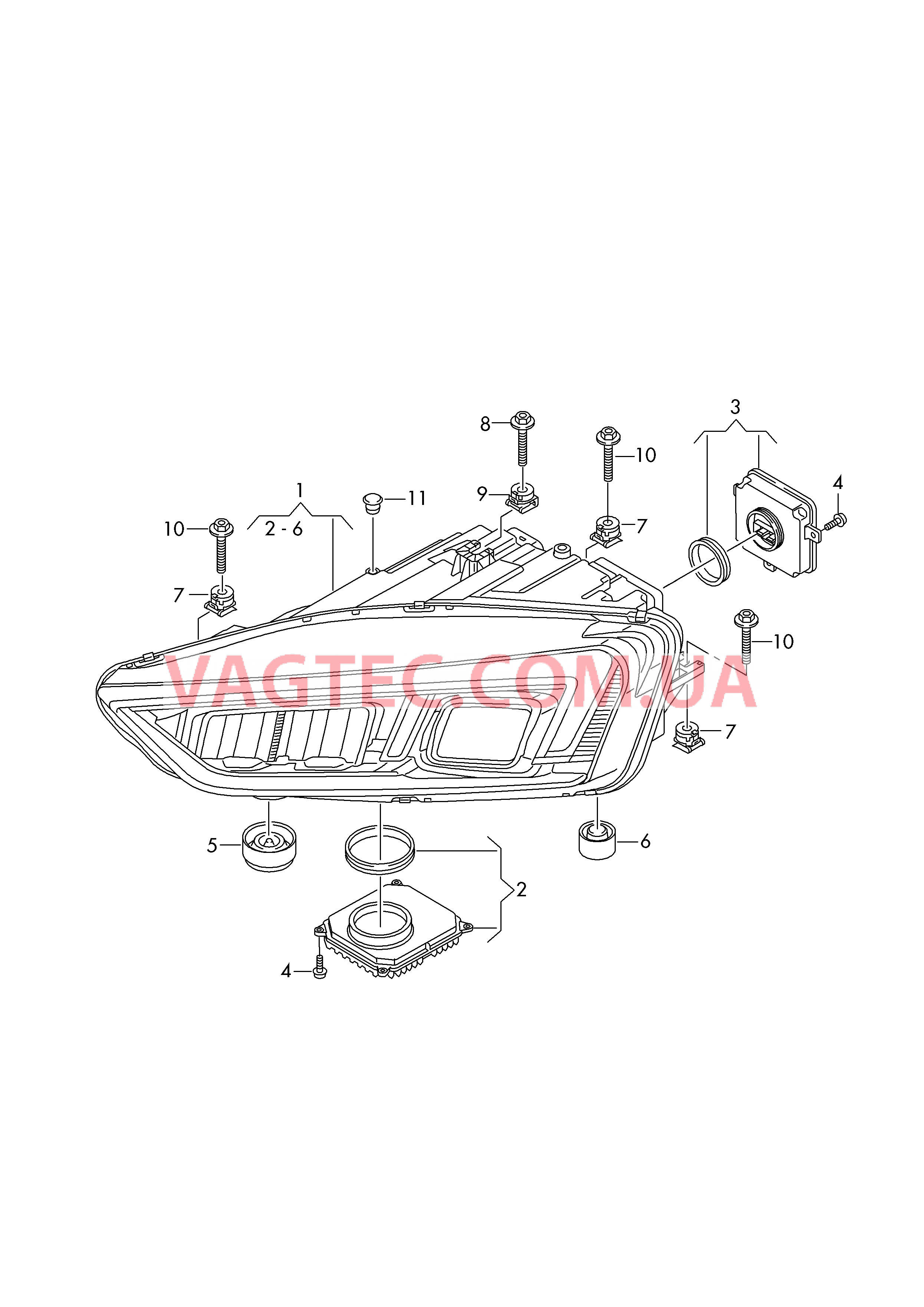 Светодиодные фары  для AUDI R8 2019