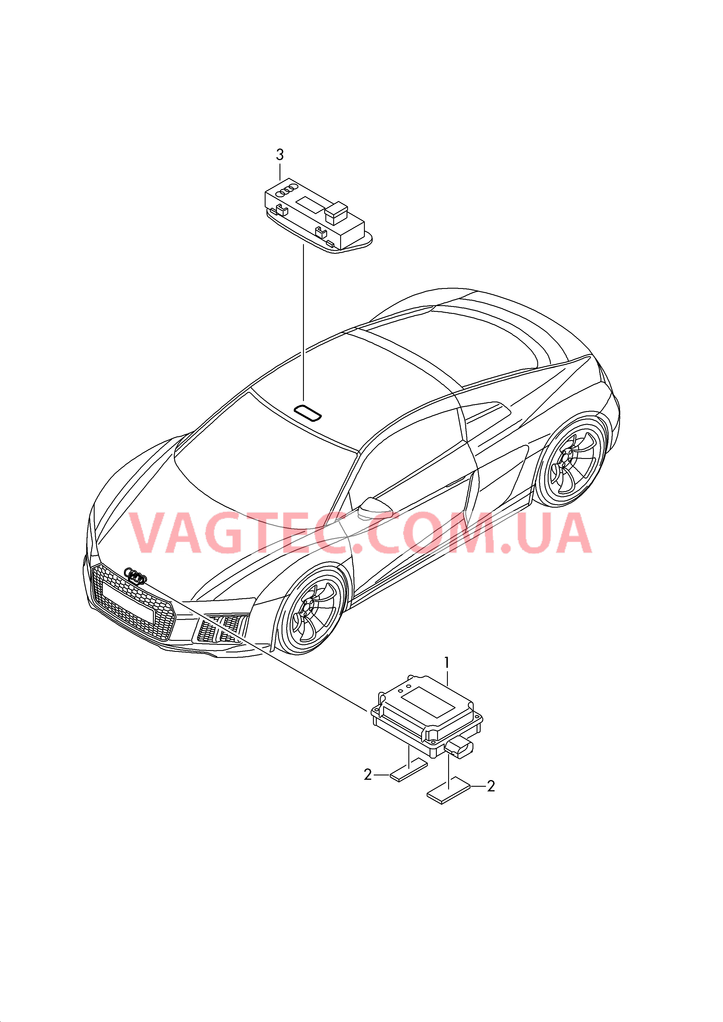 БУ системы открывания ворот гаража  для AUDI R8 2019