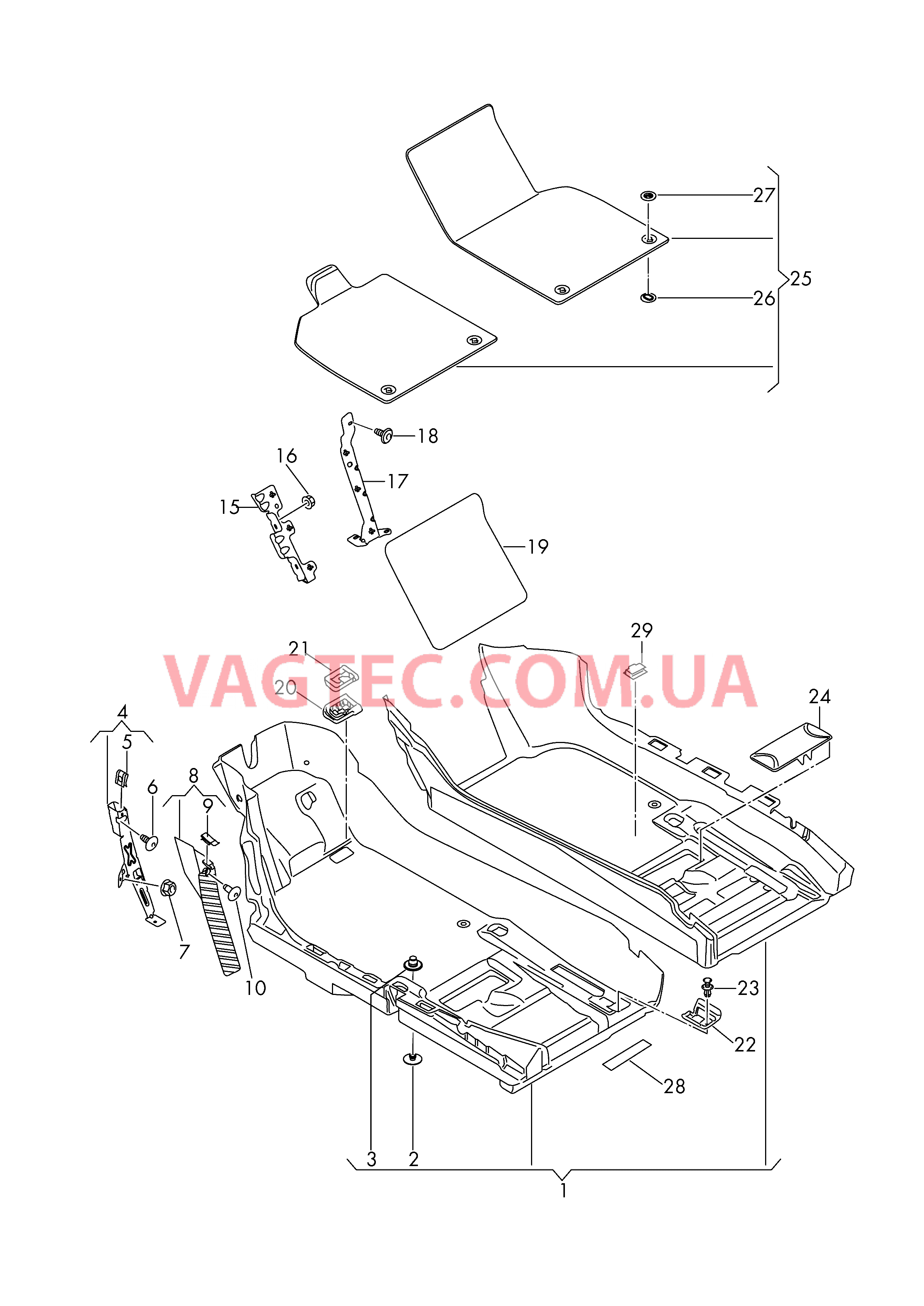 Коврики  для AUDI R8 2016