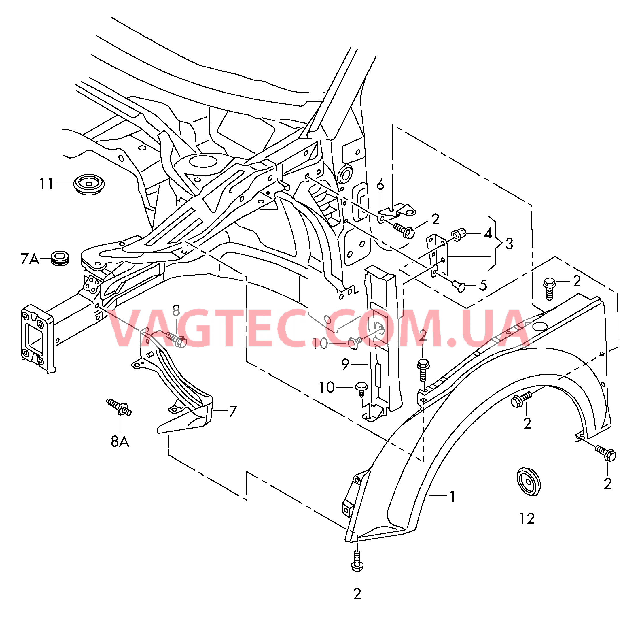 Крыло  для AUDI TT 2009